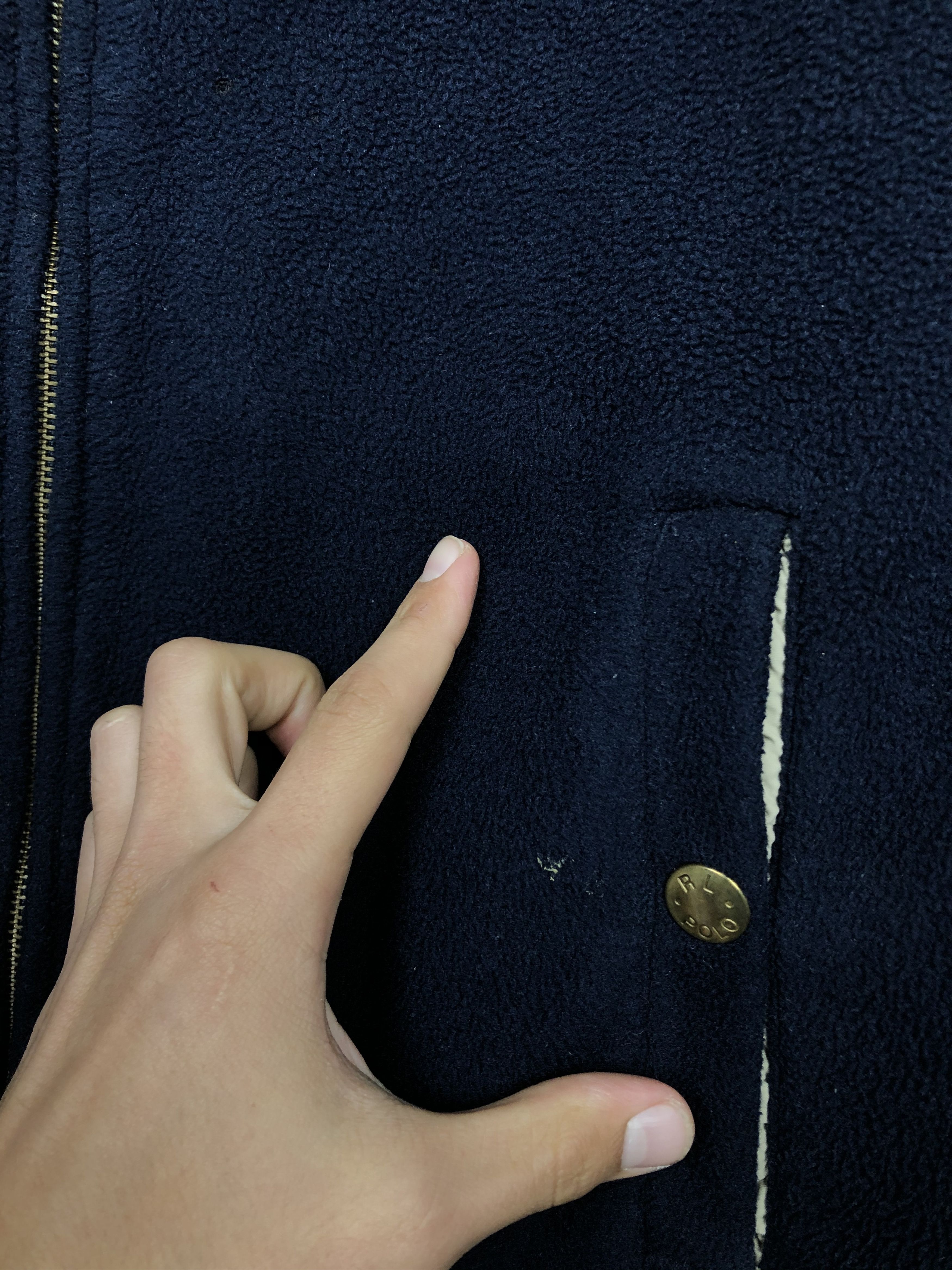 Polo Ralph Lauren Polo Ralph Lauren Vintage Fleece Jacket Size US L / EU 52-54 / 3 - 3 Thumbnail