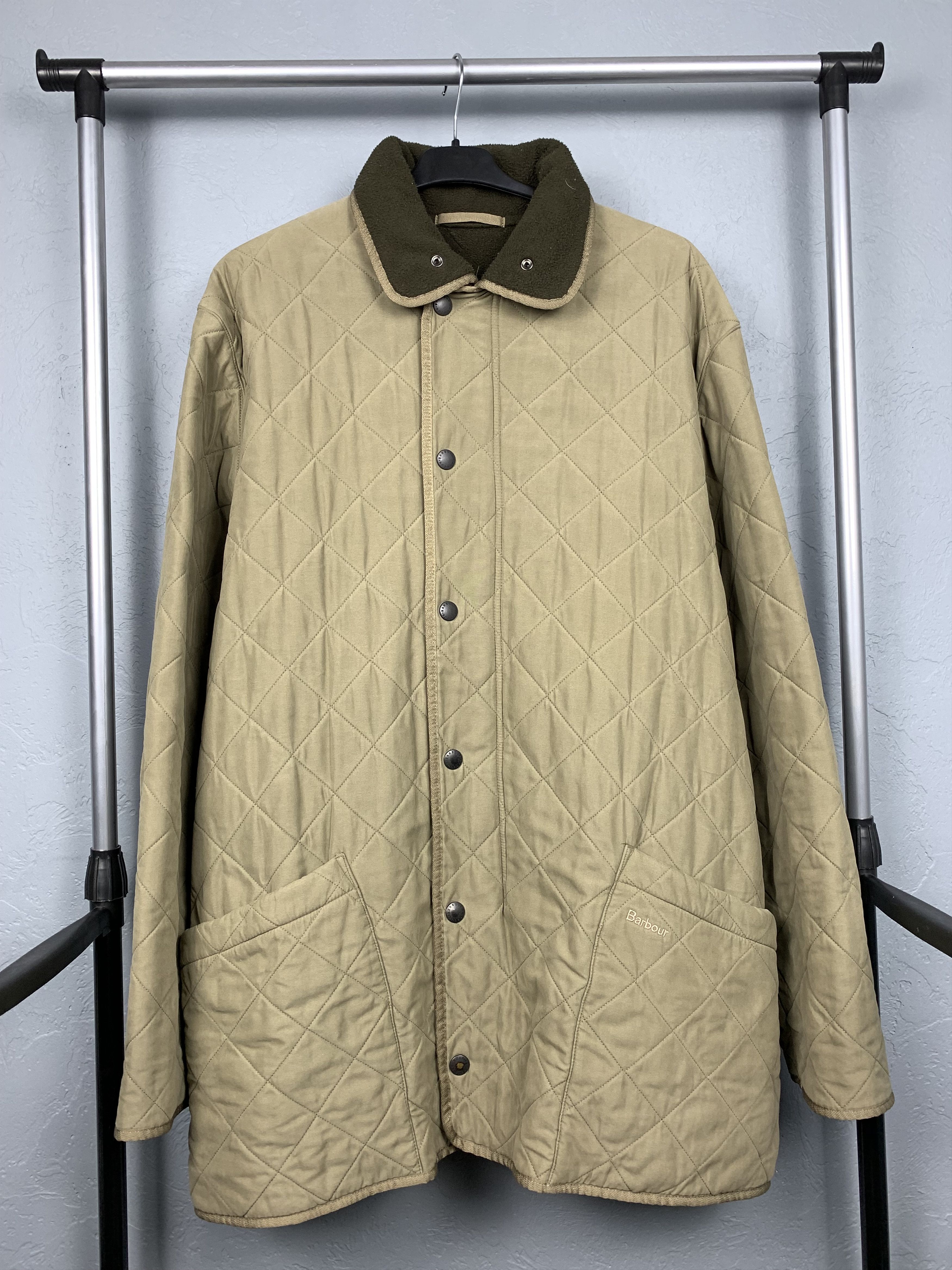 Barbour × Vintage Barbour Vintage Mens Microfibre Polarquilt Quilted Jacket Size US XL / EU 56 / 4 - 1 Thumbnail