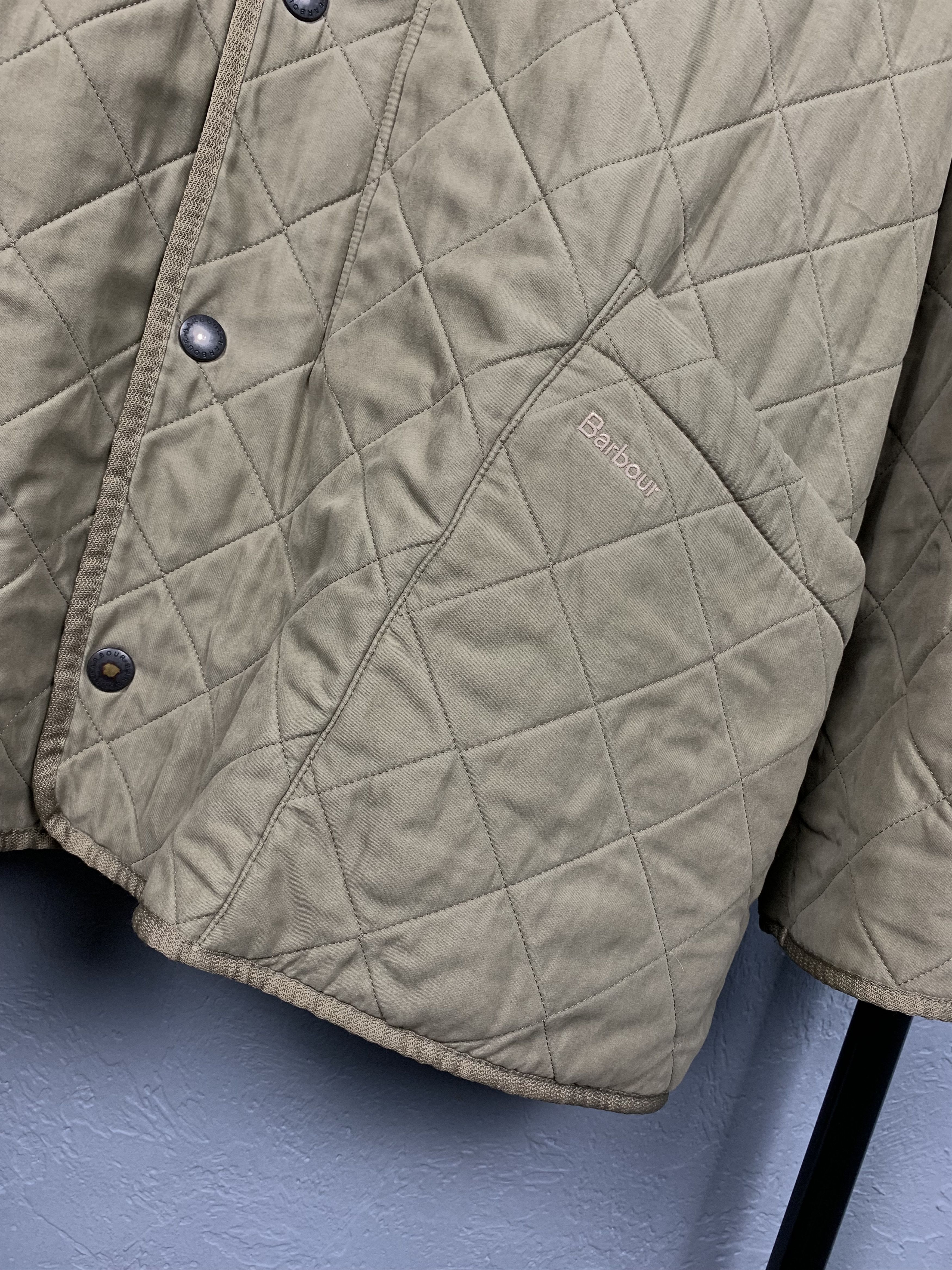 Barbour × Vintage Barbour Vintage Mens Microfibre Polarquilt Quilted Jacket Size US XL / EU 56 / 4 - 3 Thumbnail