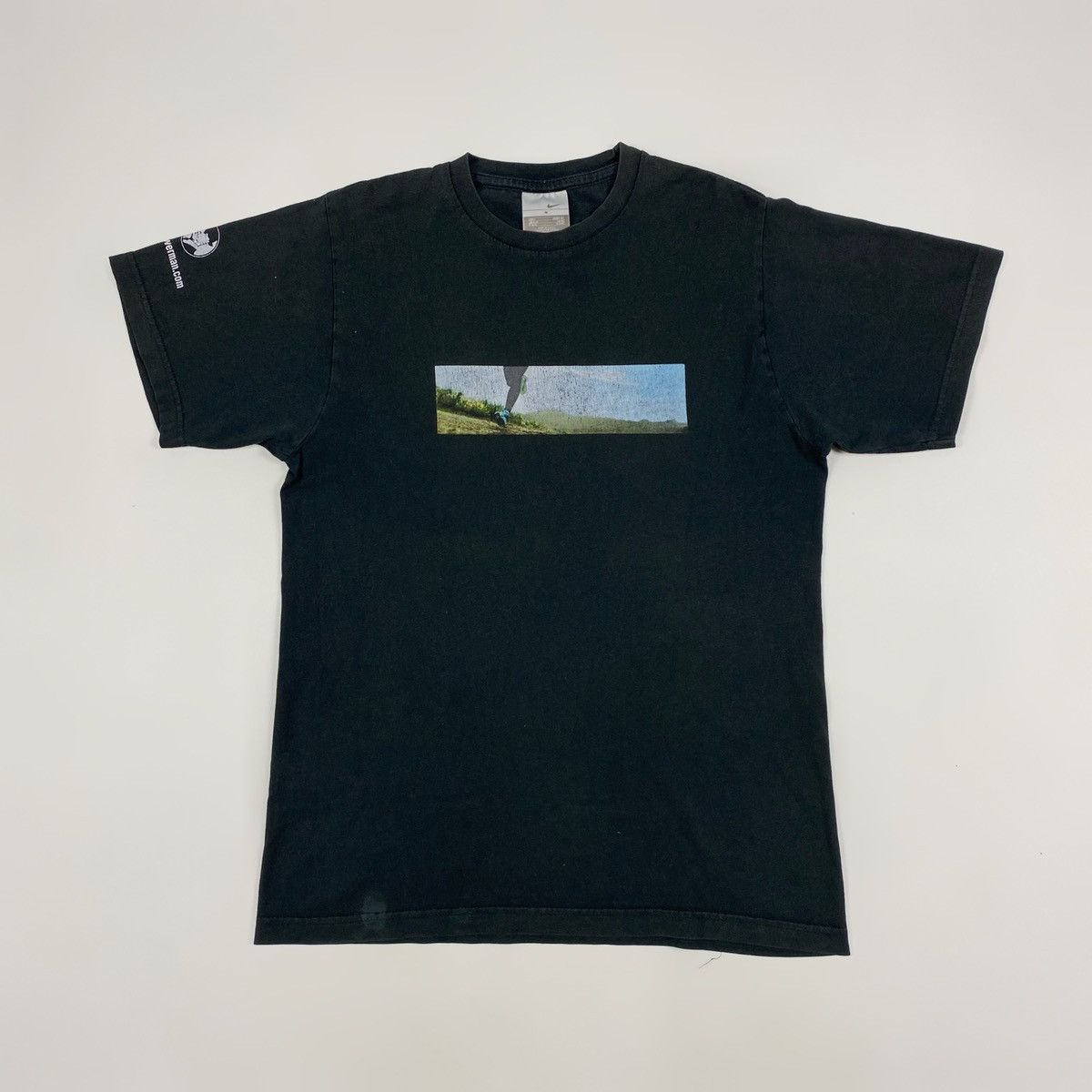 Nike × Vintage 2000’s Vintage Nike x Bowerman Running Box Graphic Promo Tee Size US S / EU 44-46 / 1 - 1 Thumbnail