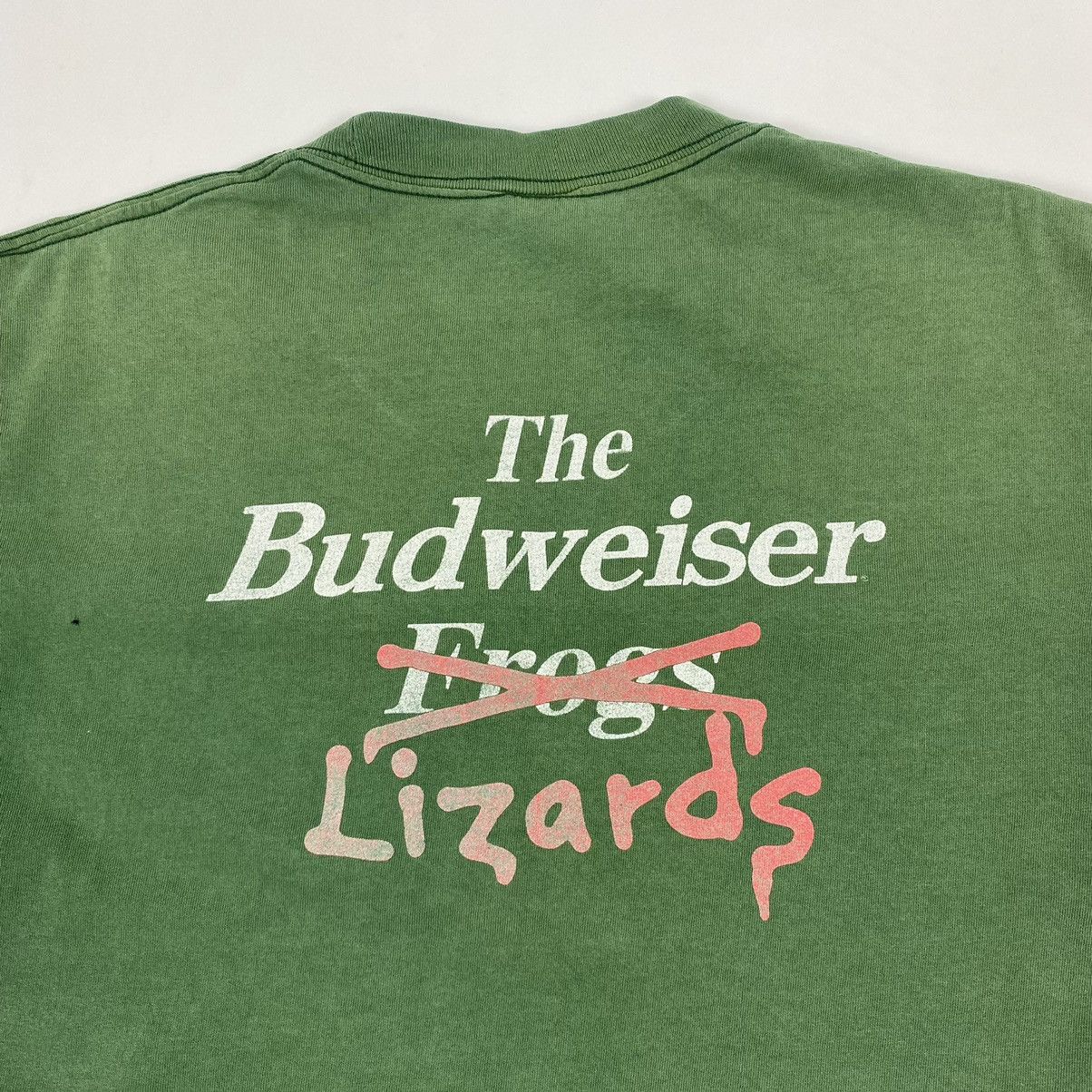 Vintage 1997 Vintage Faded Budweiser Lizards Promo Graphic Tee Size US XL / EU 56 / 4 - 7 Thumbnail