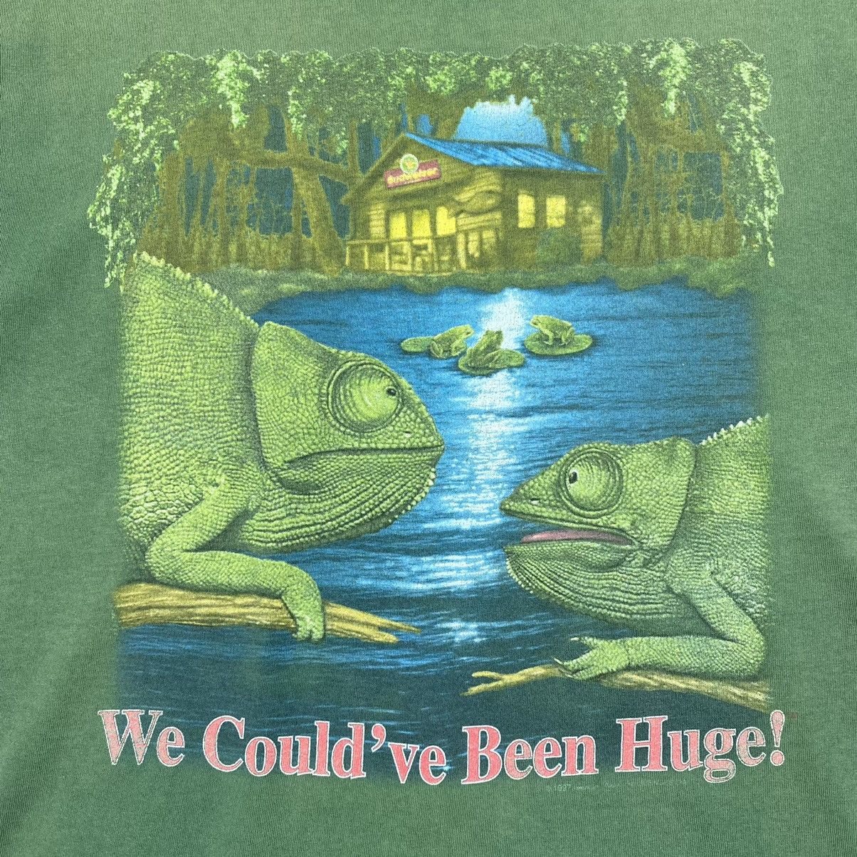 Vintage 1997 Vintage Faded Budweiser Lizards Promo Graphic Tee Size US XL / EU 56 / 4 - 4 Thumbnail