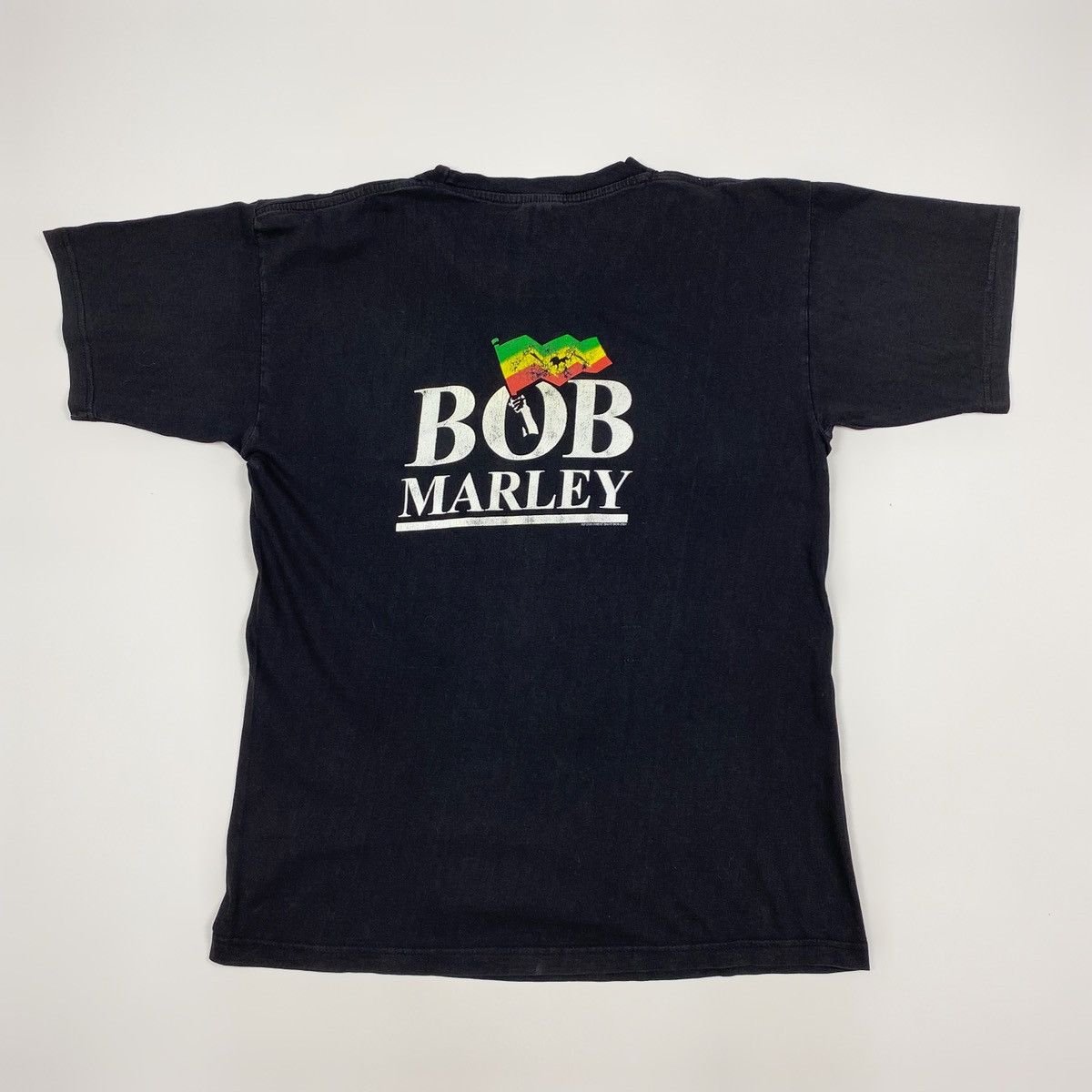 Band Tees 2000’s Vintage Bob Marley Rasta Art Overprinted Boxy Tee Size US M / EU 48-50 / 2 - 6 Thumbnail
