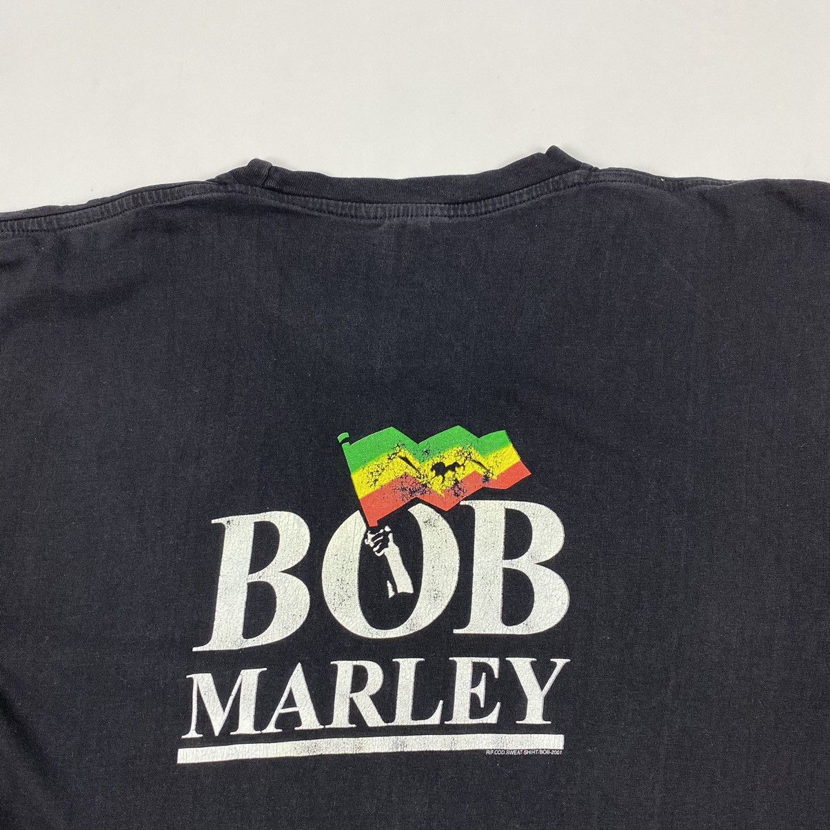 Band Tees 2000’s Vintage Bob Marley Rasta Art Overprinted Boxy Tee Size US M / EU 48-50 / 2 - 7 Thumbnail