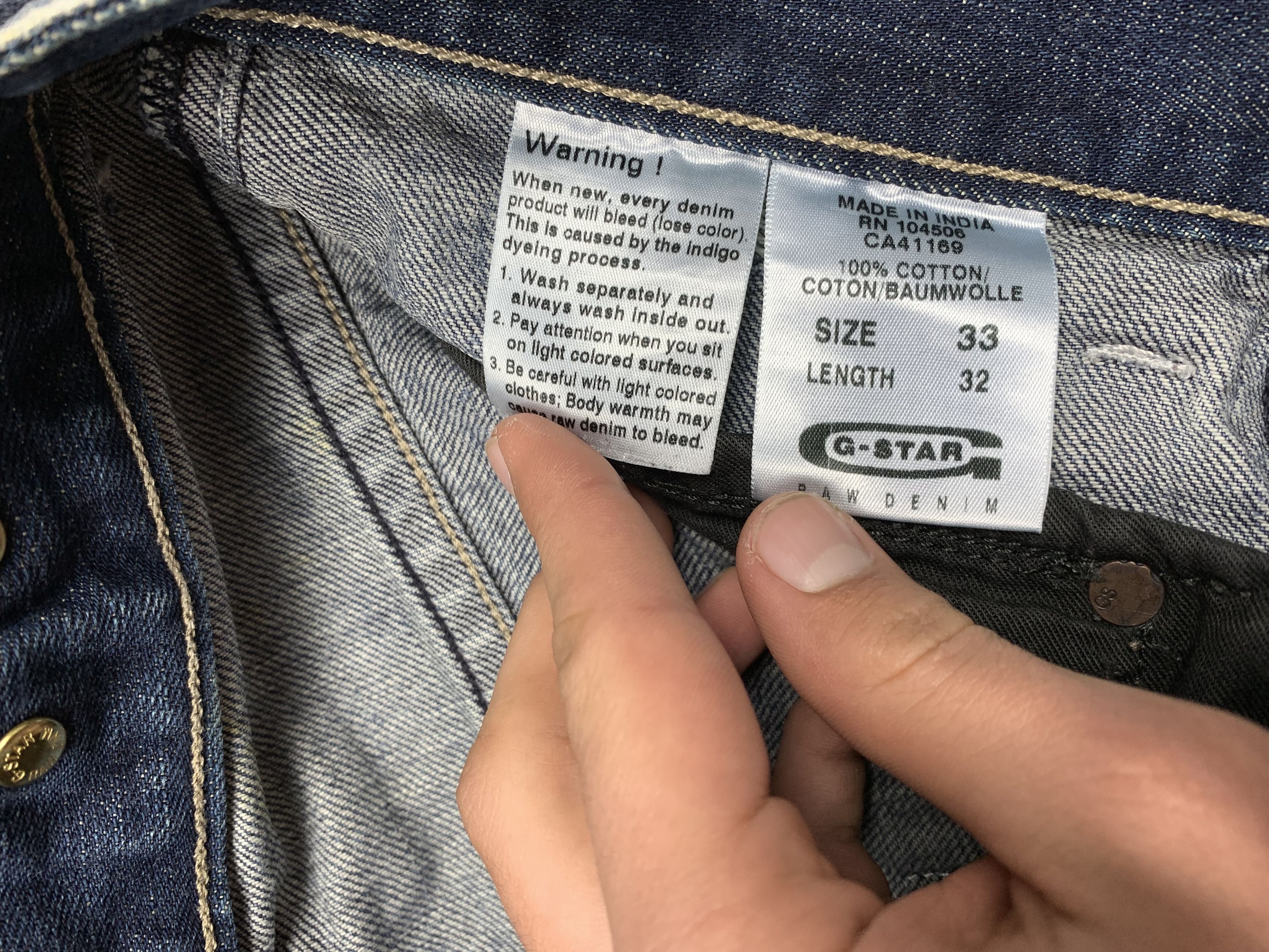 G-Star G Star Raw Vintage Mens Denim Cropped Pants Jeans Shorts Size US 33 - 3 Thumbnail