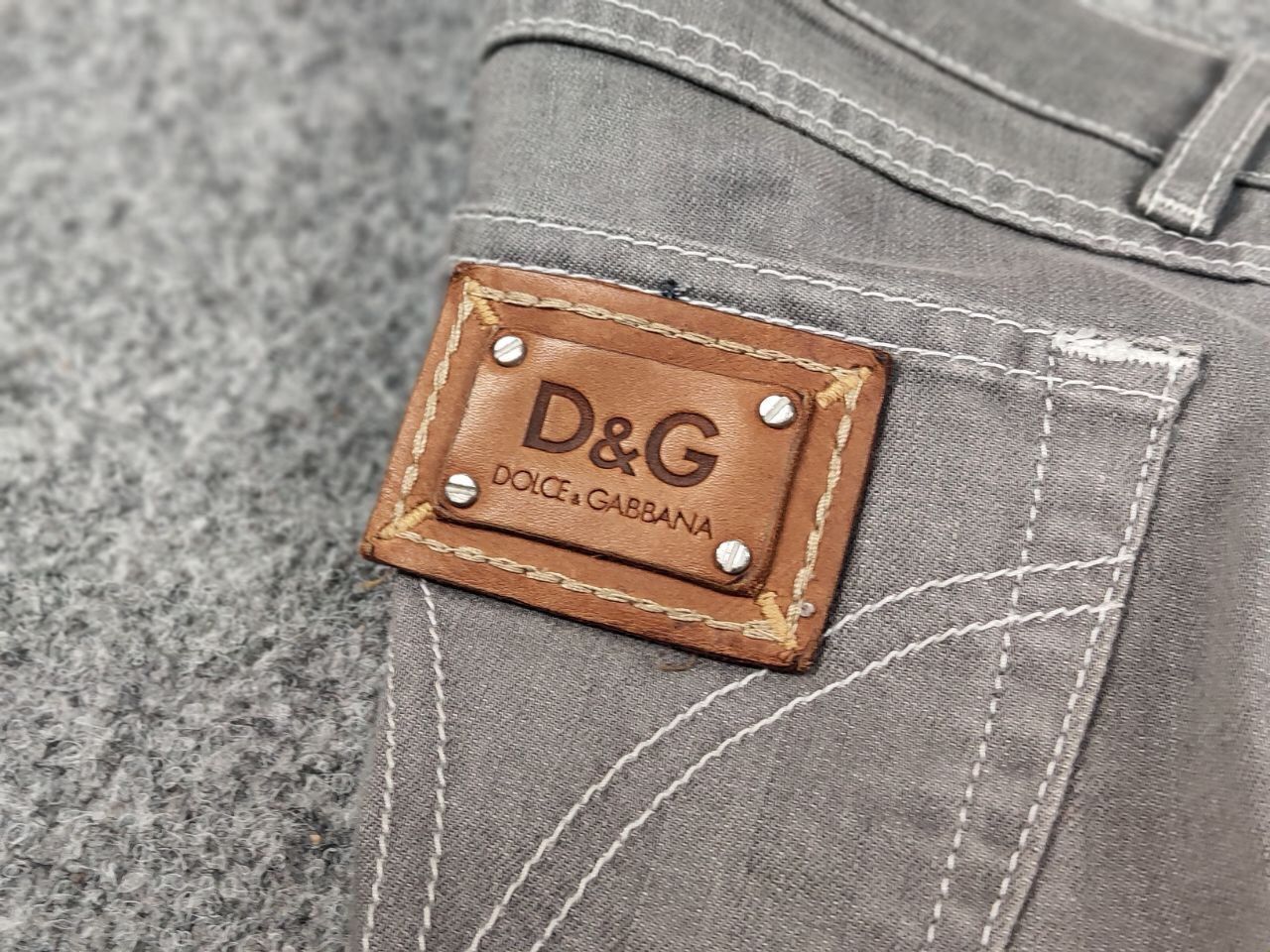 Dolce & Gabbana Vintage 90's Dolce & Gabbana Slimmy Women's Gray Denim Jeans Size 25" / US 0 / IT 36 - 17 Thumbnail