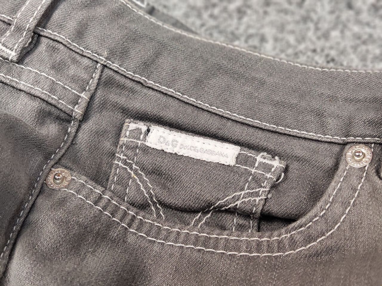 Dolce & Gabbana Vintage 90's Dolce & Gabbana Slimmy Women's Gray Denim Jeans Size 25" / US 0 / IT 36 - 18 Thumbnail