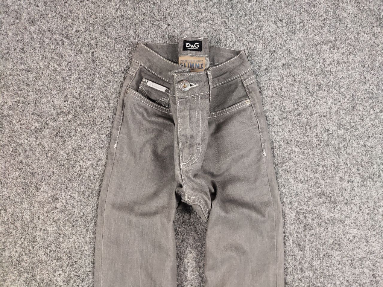 Dolce & Gabbana Vintage 90's Dolce & Gabbana Slimmy Women's Gray Denim Jeans Size 25" / US 0 / IT 36 - 7 Thumbnail