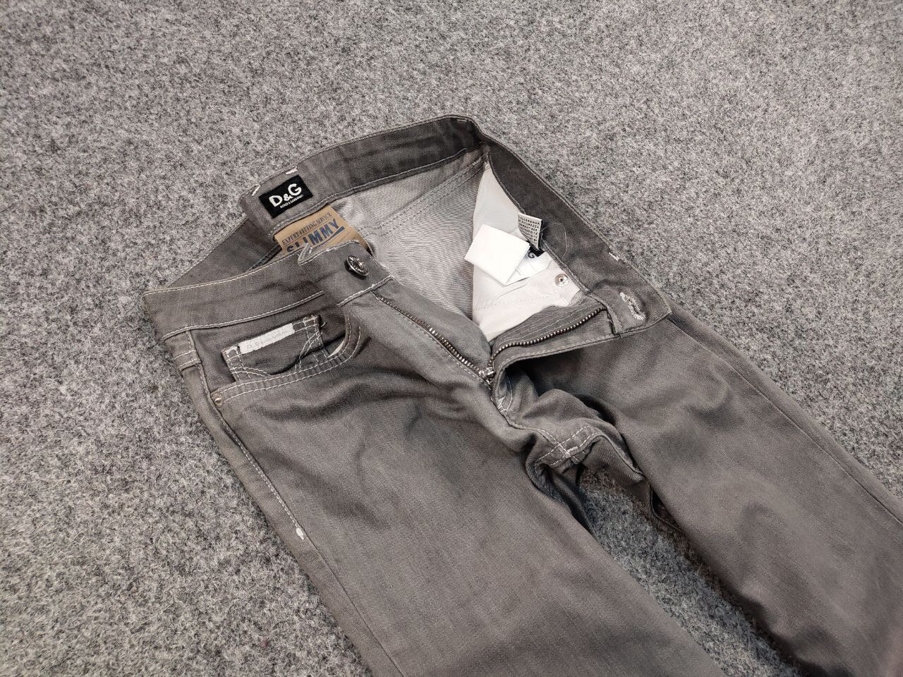 Dolce & Gabbana Vintage 90's Dolce & Gabbana Slimmy Women's Gray Denim Jeans Size 25" / US 0 / IT 36 - 11 Thumbnail