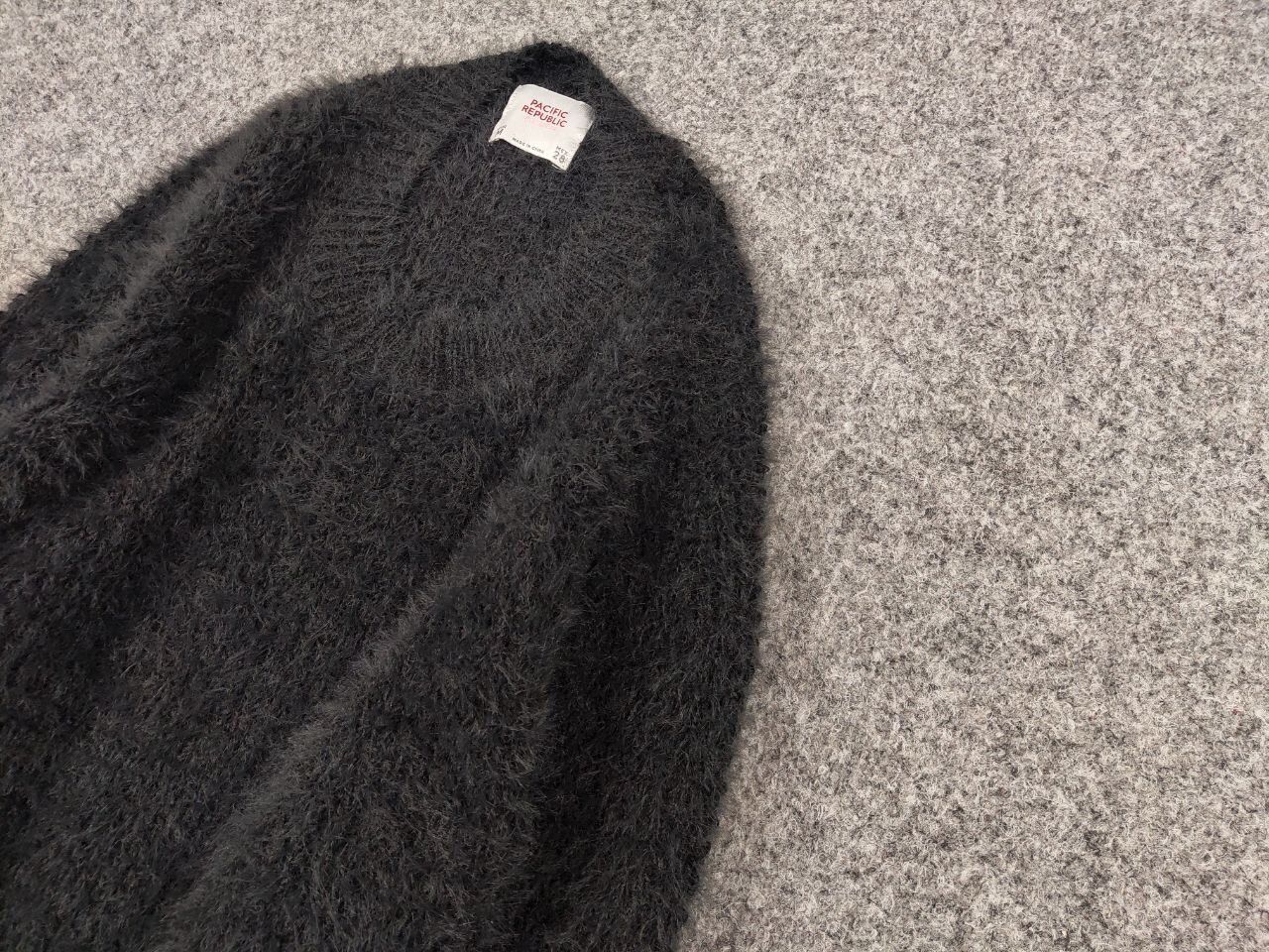 Japanese Brand Vintage 90's Japanese Dark Knit Sweater Mohair Fuzzy Style Size M / US 6-8 / IT 42-44 - 4 Thumbnail