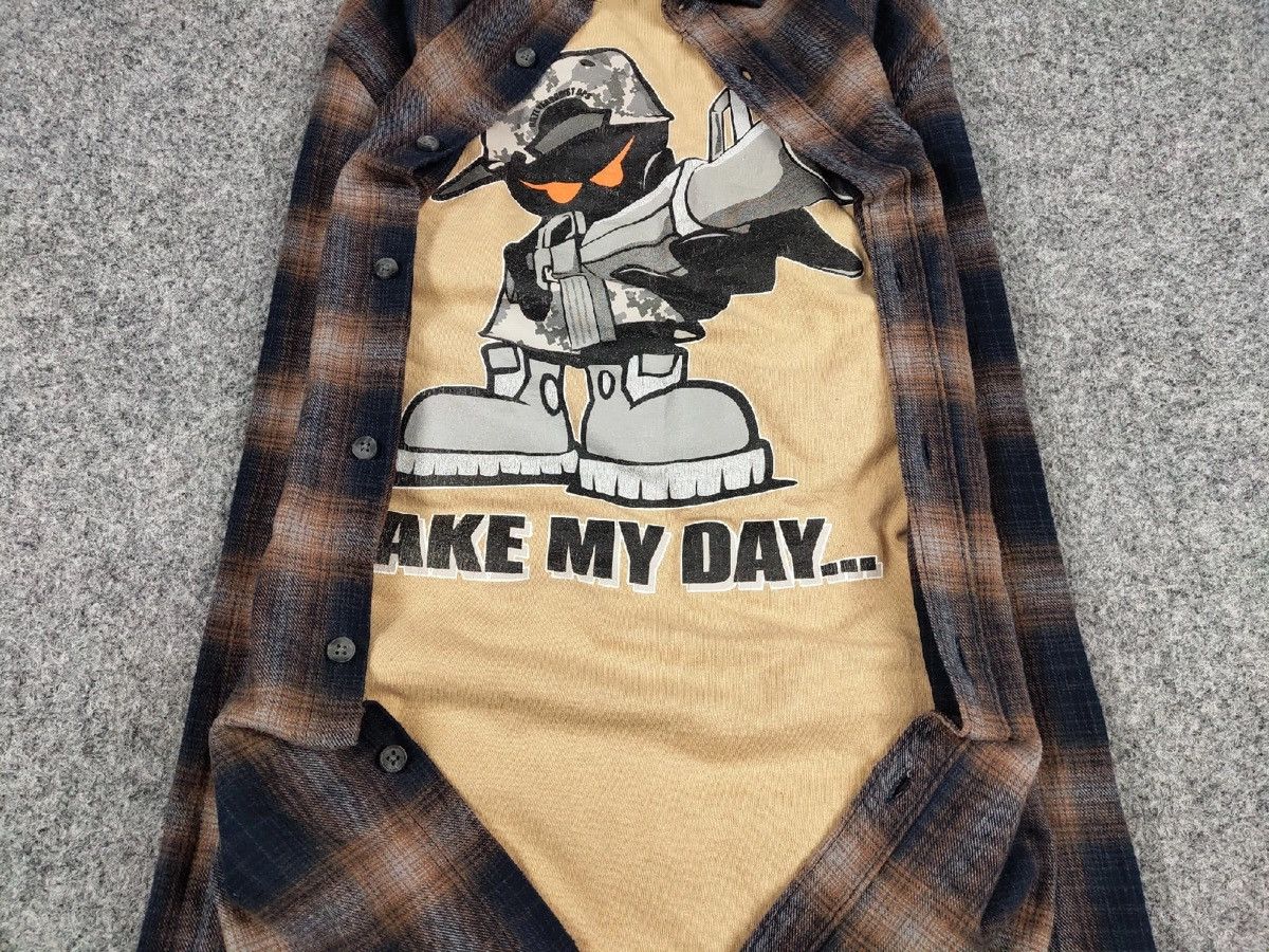 Flannel VTG needles Travis Scott Style Y2K Flannel Shirt Kapital Size US XL / EU 56 / 4 - 5 Thumbnail