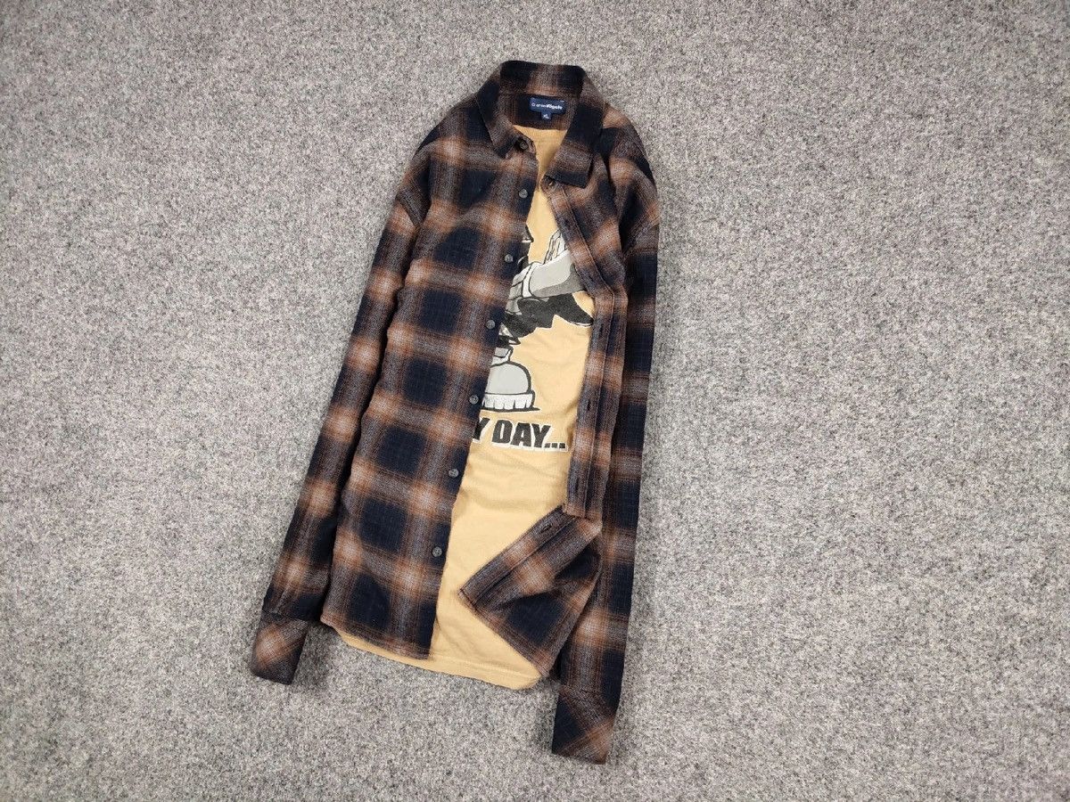 Flannel VTG needles Travis Scott Style Y2K Flannel Shirt Kapital Size US XL / EU 56 / 4 - 6 Thumbnail
