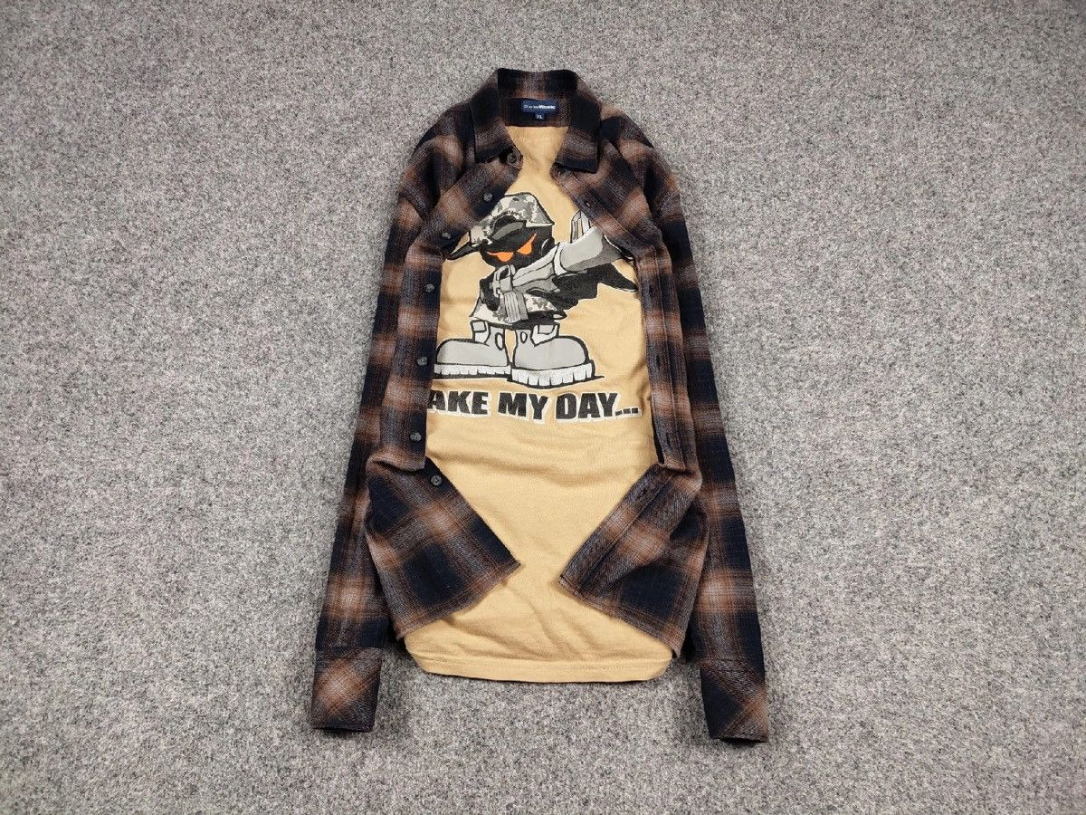 Flannel VTG needles Travis Scott Style Y2K Flannel Shirt Kapital Size US XL / EU 56 / 4 - 2 Thumbnail