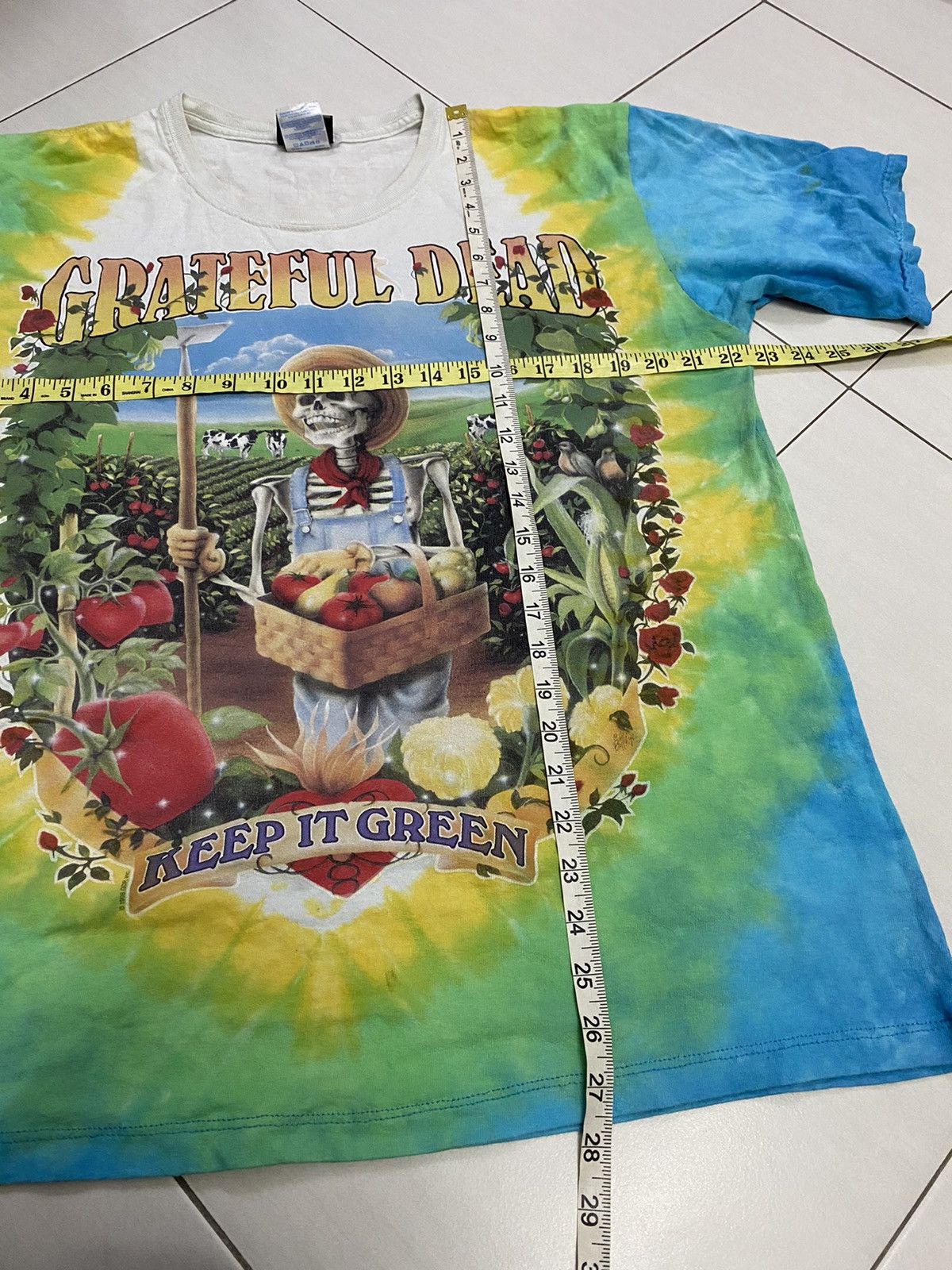 Grateful Dead × Vintage Vintage 1998 grateful dead keep it green liquid blue tshirt Size US XXL / EU 58 / 5 - 4 Thumbnail