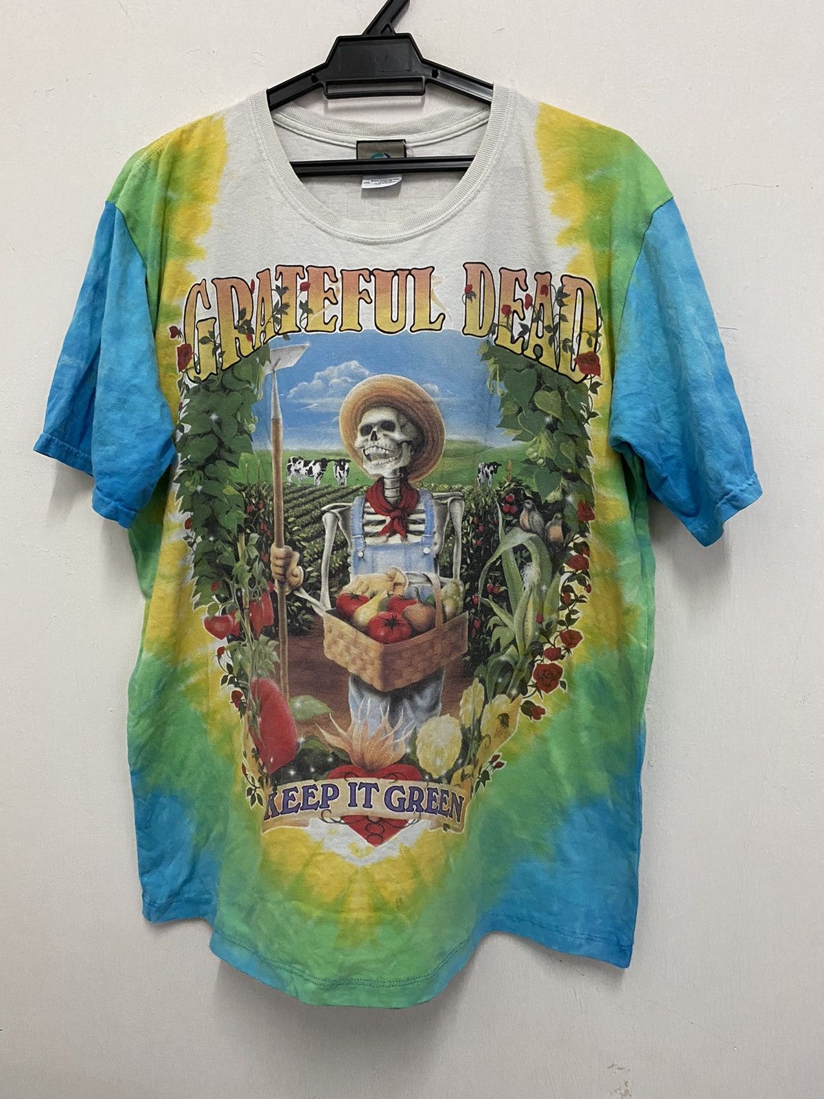 Grateful Dead × Vintage Vintage 1998 grateful dead keep it green liquid blue tshirt Size US XXL / EU 58 / 5 - 1 Thumbnail