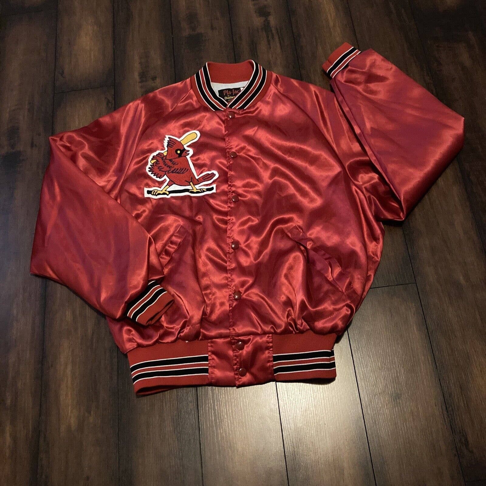 Dunbrooke XL MLB St Louis Cardinals Satin Bomber Jacket