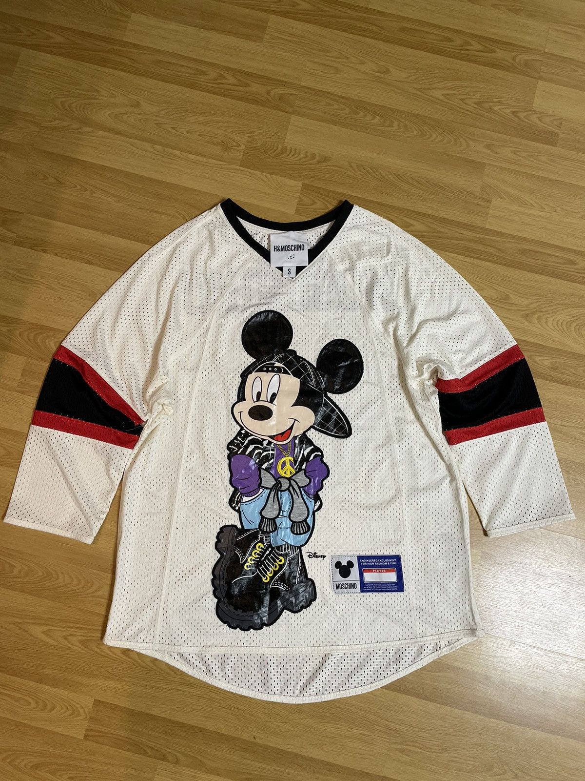 Moschino H&M Moschino Minnie Mouse Baseball Jersey | Grailed