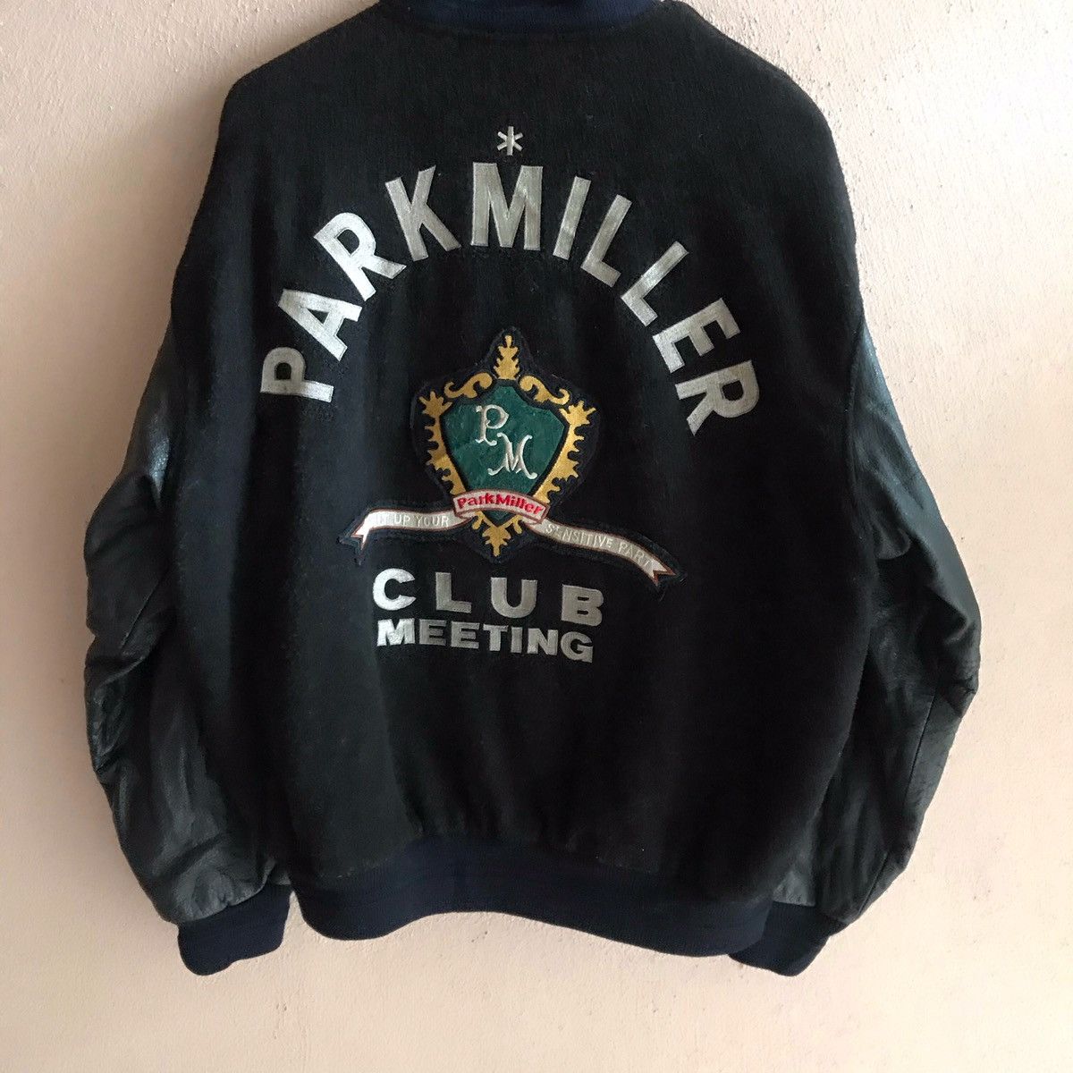 Vintage Rare Vintage Parkmiller varsity leather + wool jacket Size US L / EU 52-54 / 3 - 5 Thumbnail