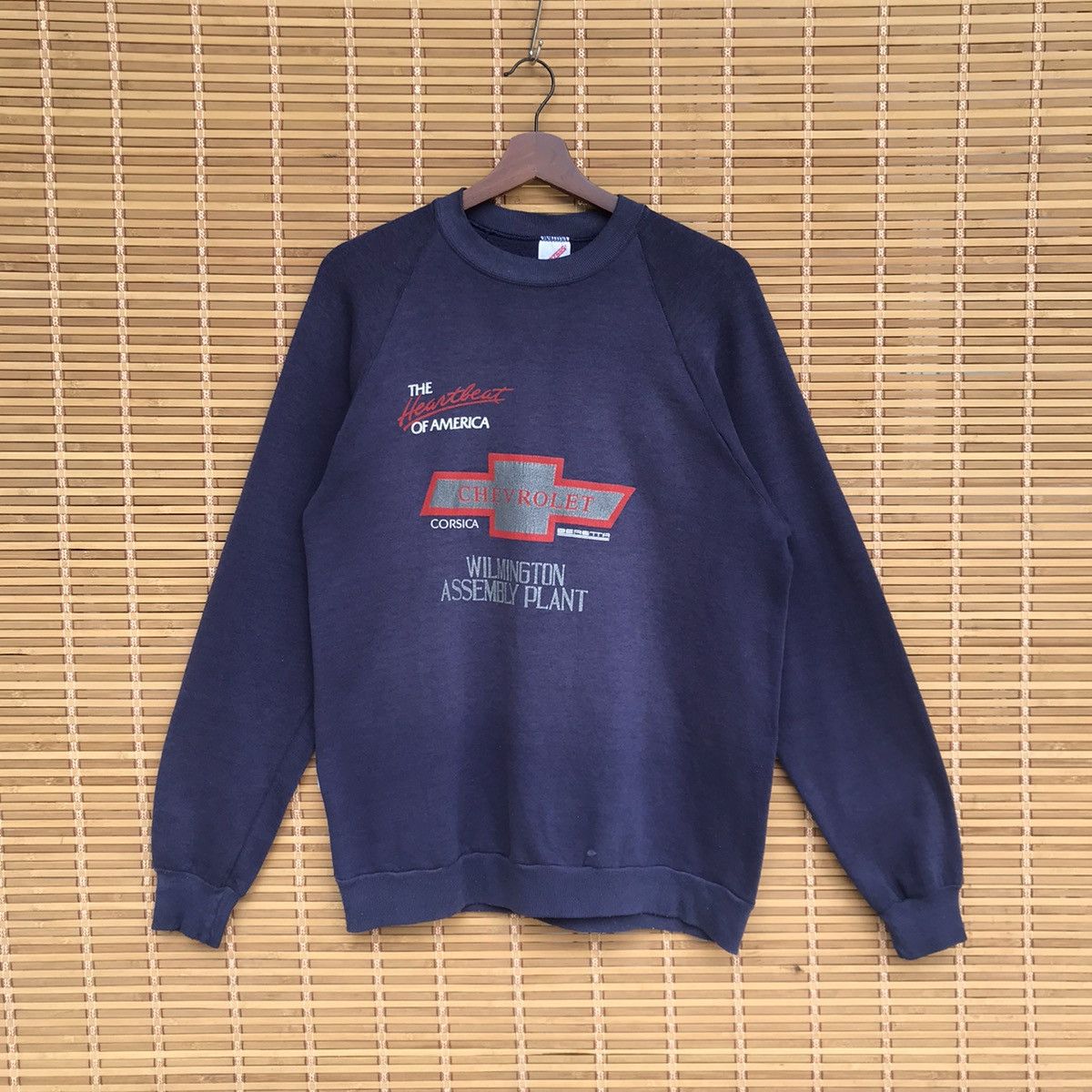 image of Vintage 80's Chevrolet Corsica Beretta Jumper Sweatshirt in Purple, Men's (Size XL)