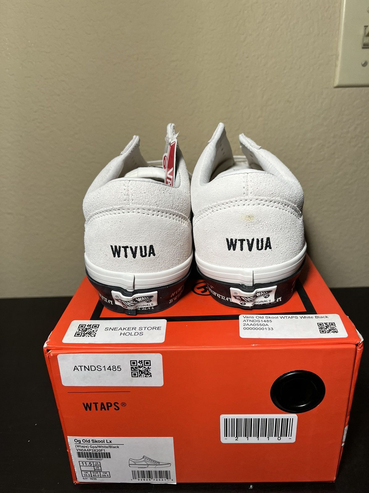 Size 11 VANS Old Skool WTAPS White Black📦FAST SHIPPING📦