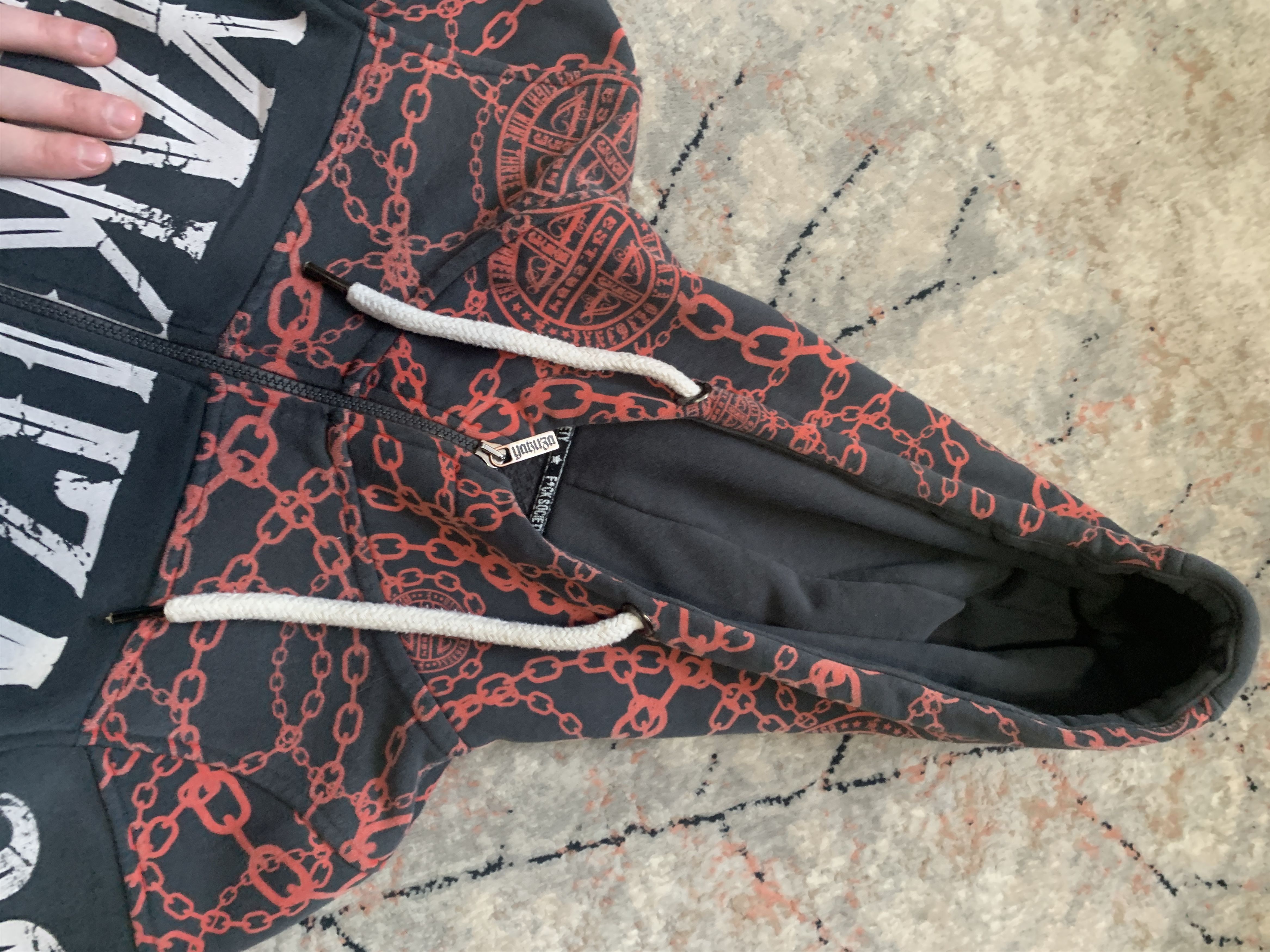 Japanese Brand Yakuza Zip Hoodie Size XS / US 0-2 / IT 36-38 - 6 Thumbnail