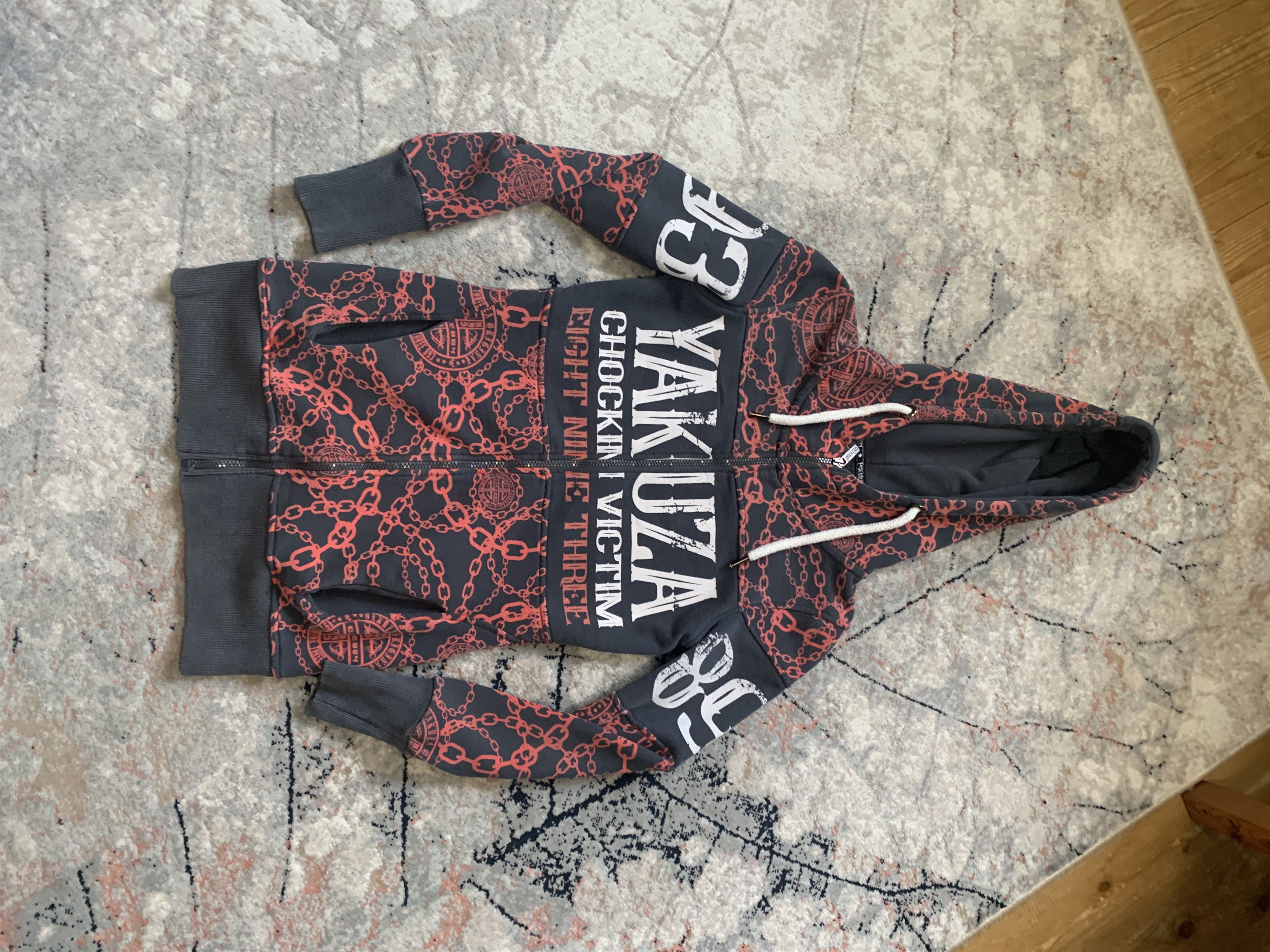 Japanese Brand Yakuza Zip Hoodie Size XS / US 0-2 / IT 36-38 - 2 Thumbnail