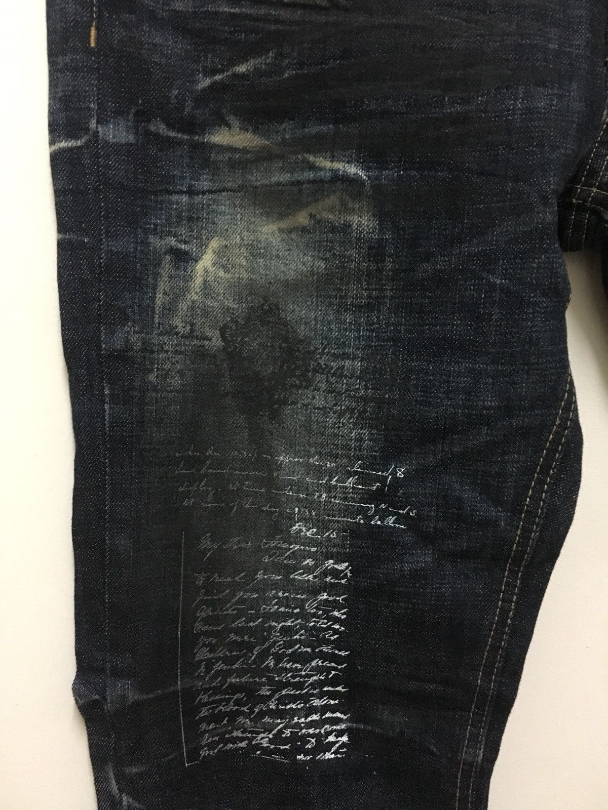 In The Attic In The Attic Distressed Skull Denim Jeans Size 34 Size US 34 / EU 50 - 4 Thumbnail