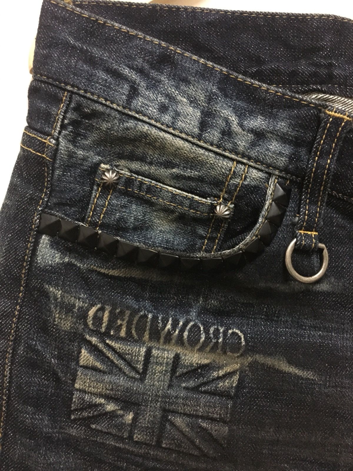 In The Attic In The Attic Distressed Skull Denim Jeans Size 34 Size US 34 / EU 50 - 3 Thumbnail