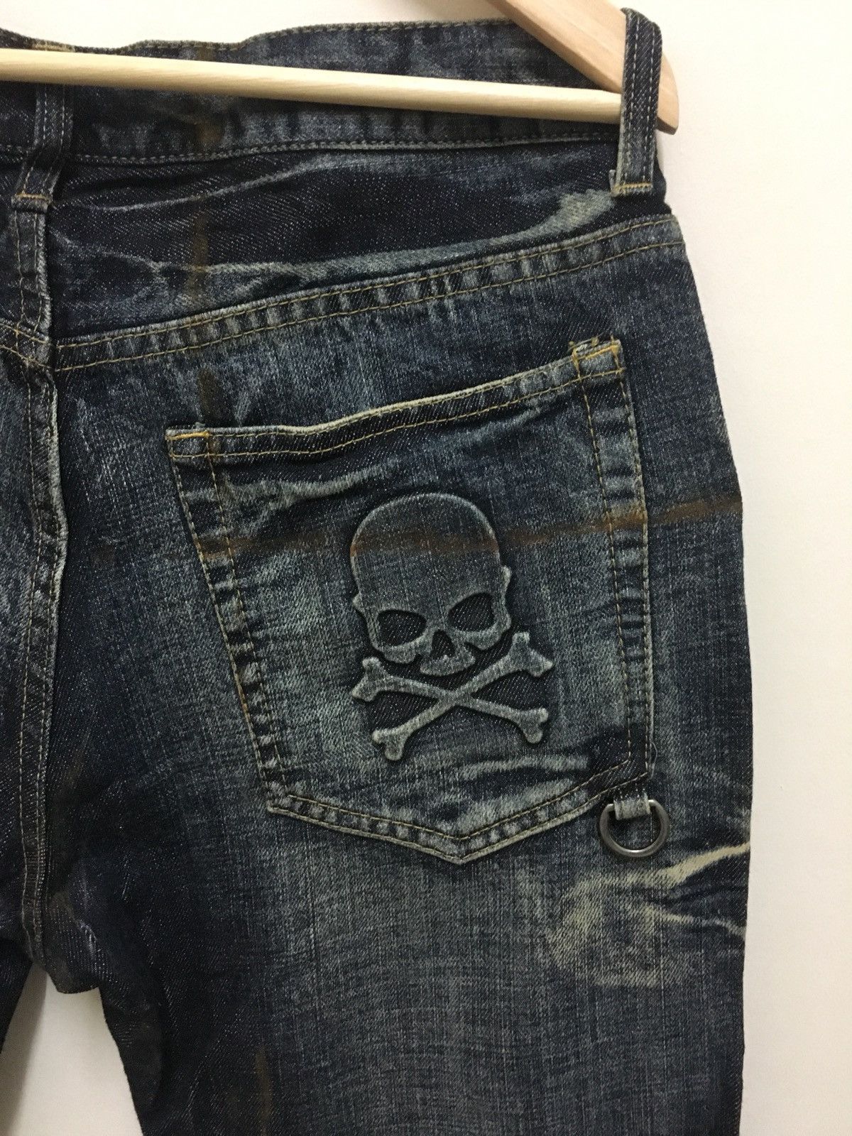 In The Attic In The Attic Distressed Skull Denim Jeans Size 34 Size US 34 / EU 50 - 9 Thumbnail