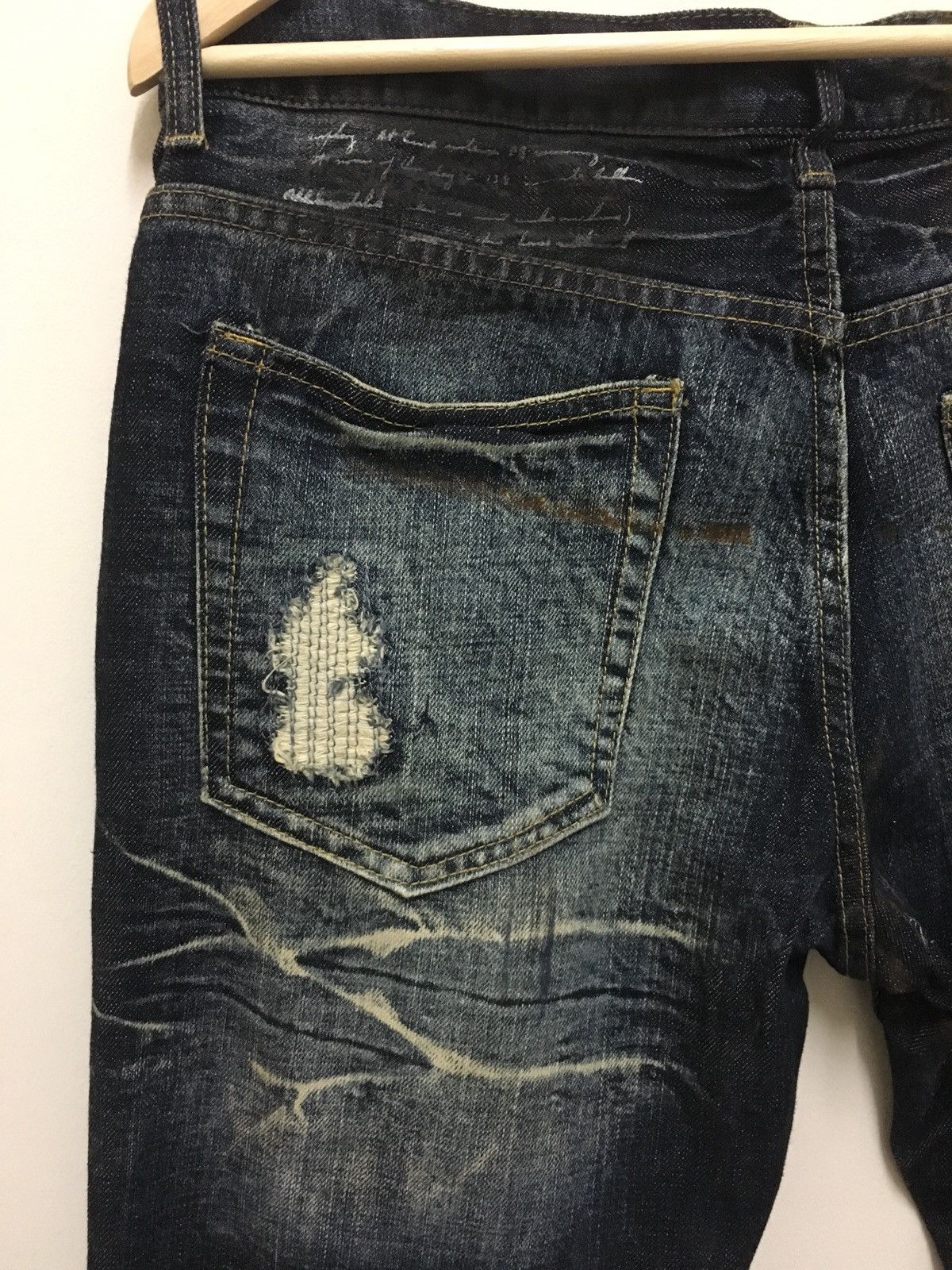 In The Attic In The Attic Distressed Skull Denim Jeans Size 34 Size US 34 / EU 50 - 8 Thumbnail