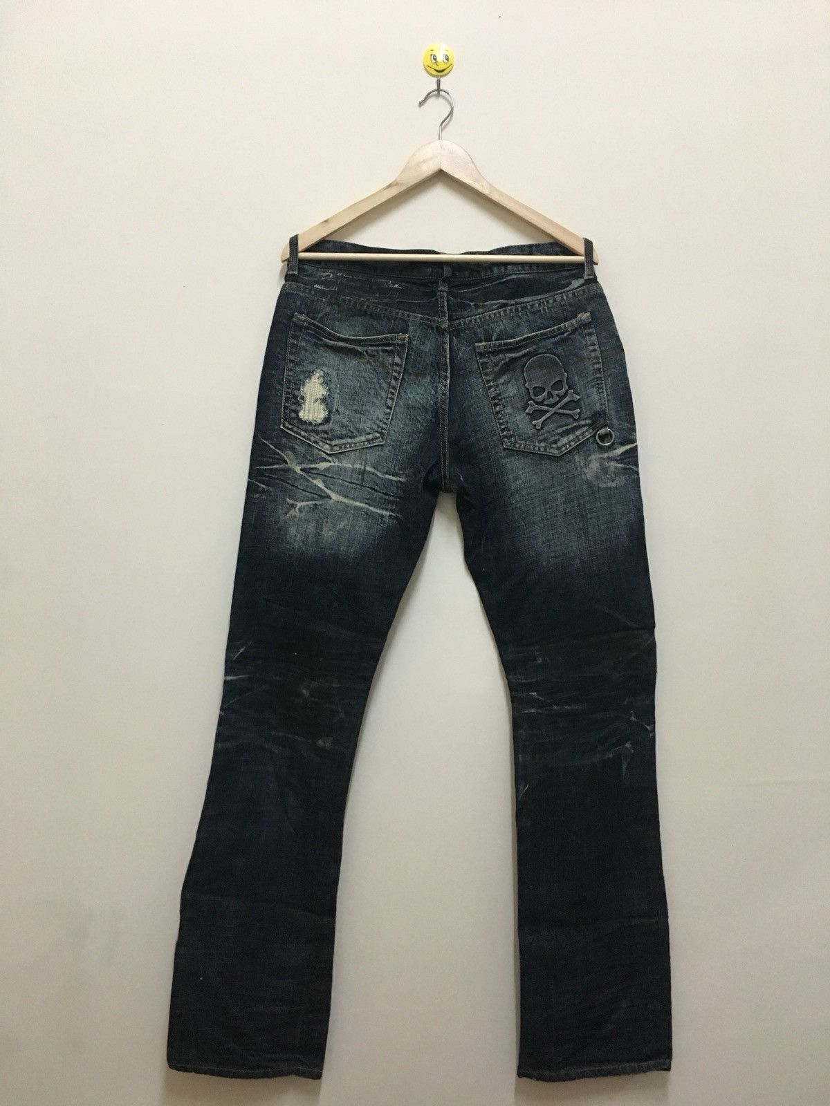 In The Attic In The Attic Distressed Skull Denim Jeans Size 34 Size US 34 / EU 50 - 7 Thumbnail