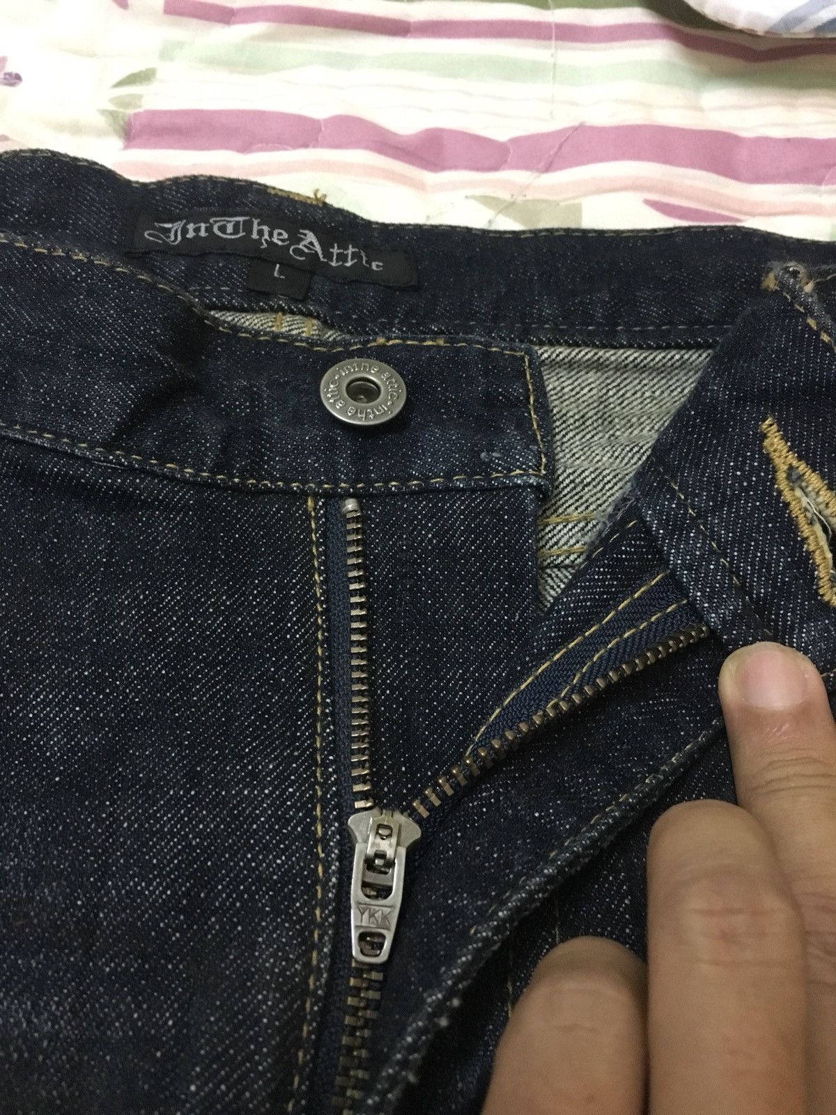 In The Attic In The Attic Distressed Skull Denim Jeans Size 34 Size US 34 / EU 50 - 11 Thumbnail