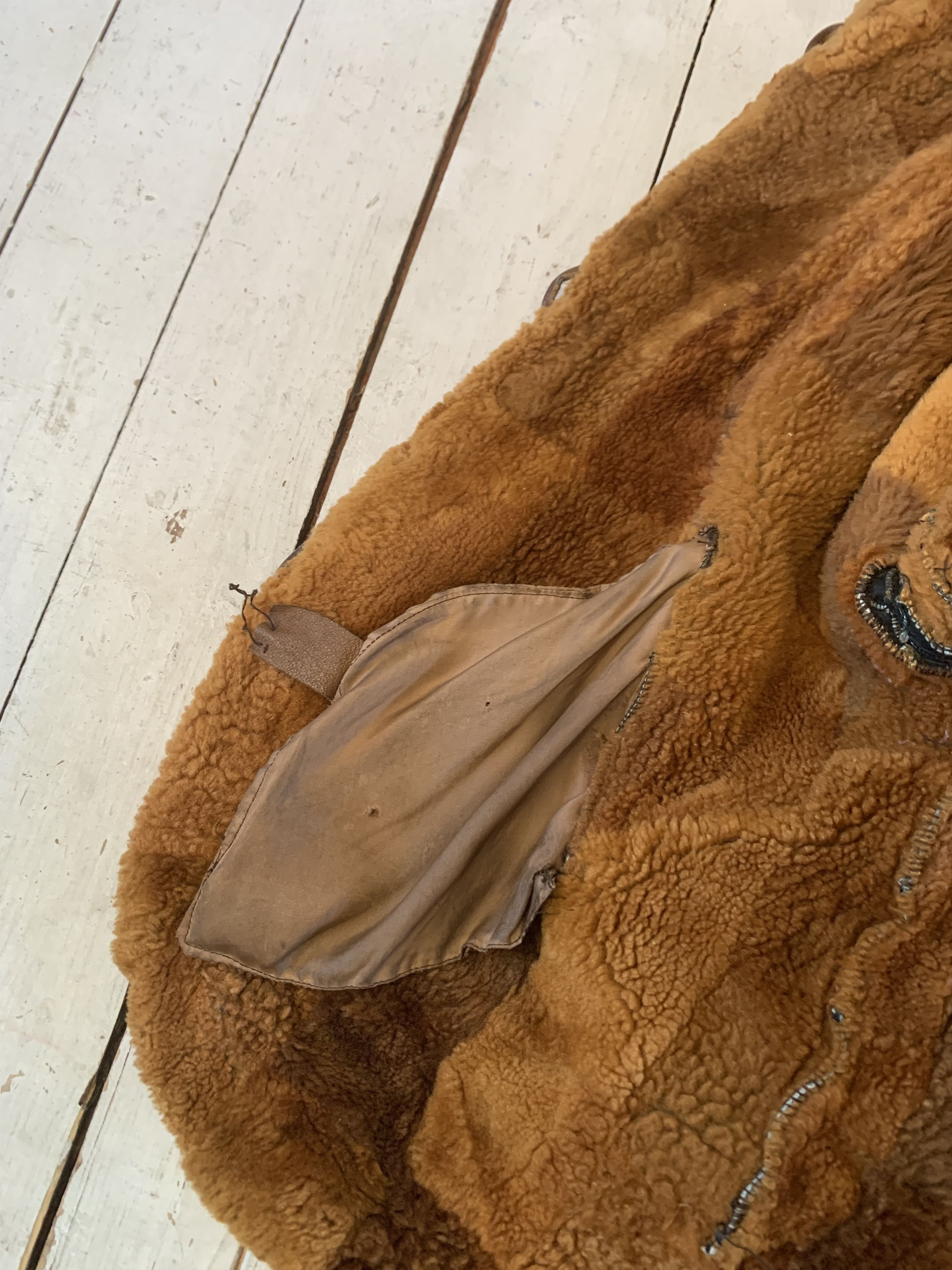 Other 80s/90s Patchwork Sherpa Jacket Mink fur Long Coat Size US M / EU 48-50 / 2 - 12 Thumbnail