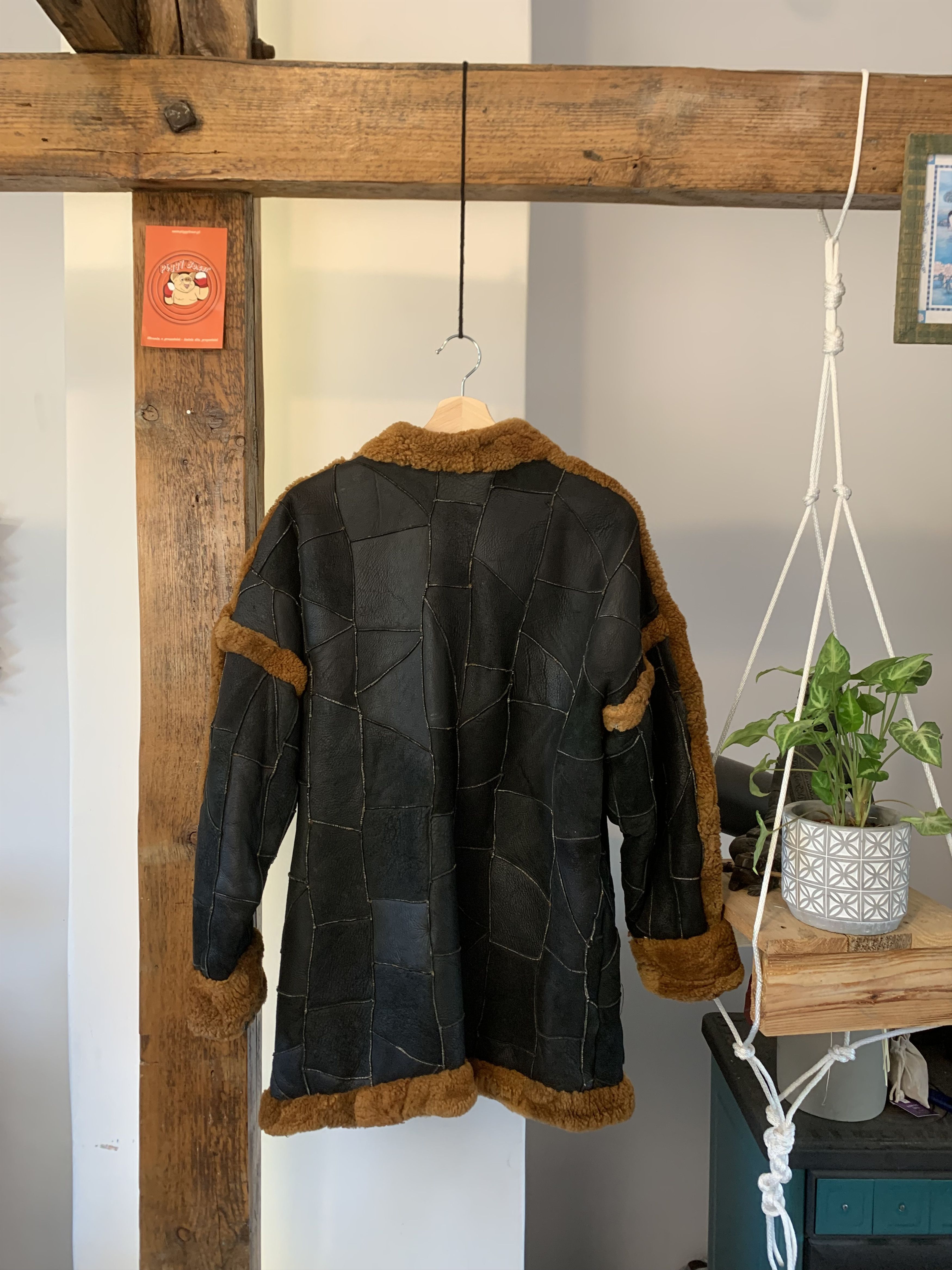 Other 80s/90s Patchwork Sherpa Jacket Mink fur Long Coat Size US M / EU 48-50 / 2 - 3 Thumbnail