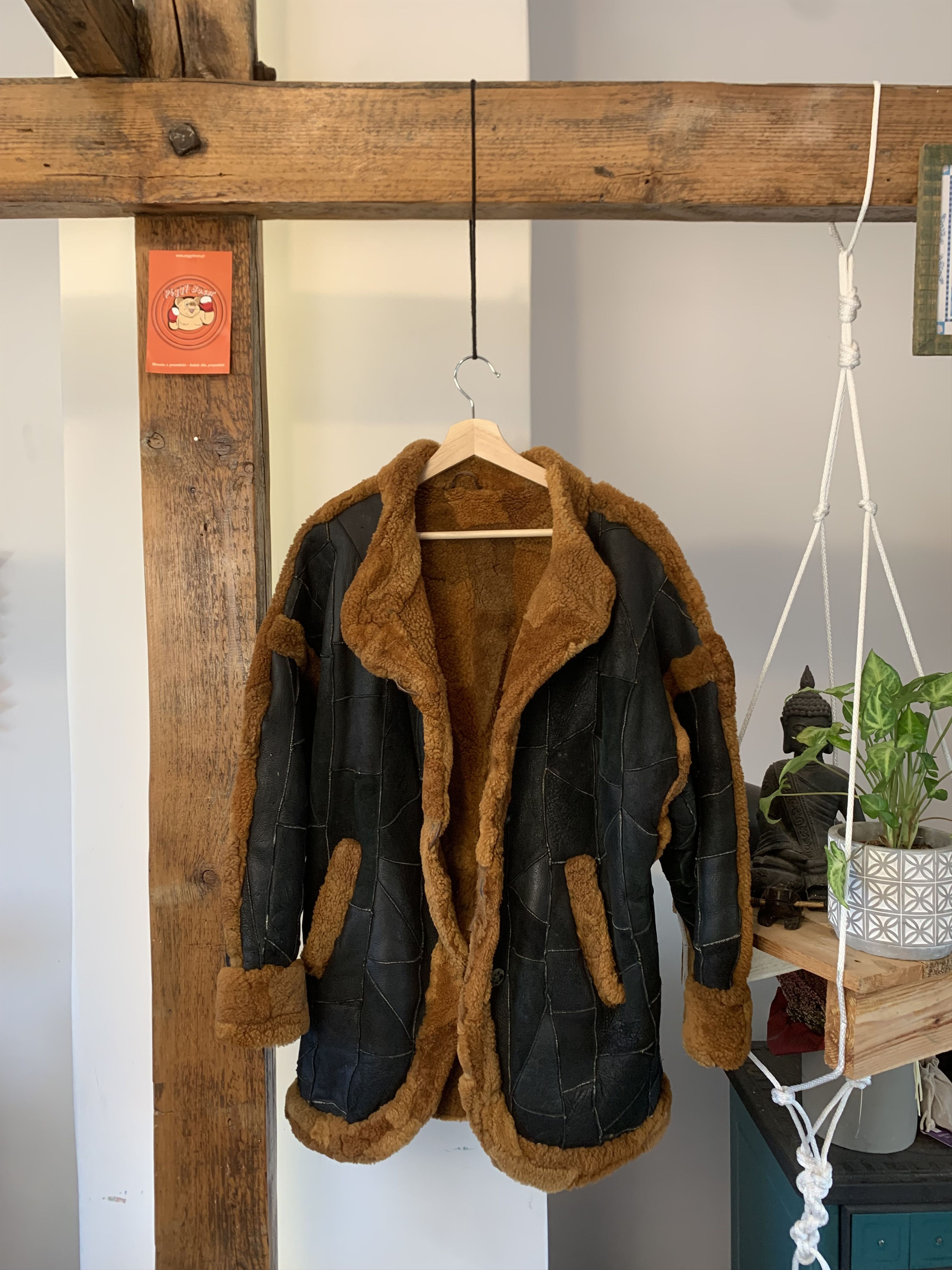 Other 80s/90s Patchwork Sherpa Jacket Mink fur Long Coat Size US M / EU 48-50 / 2 - 1 Thumbnail