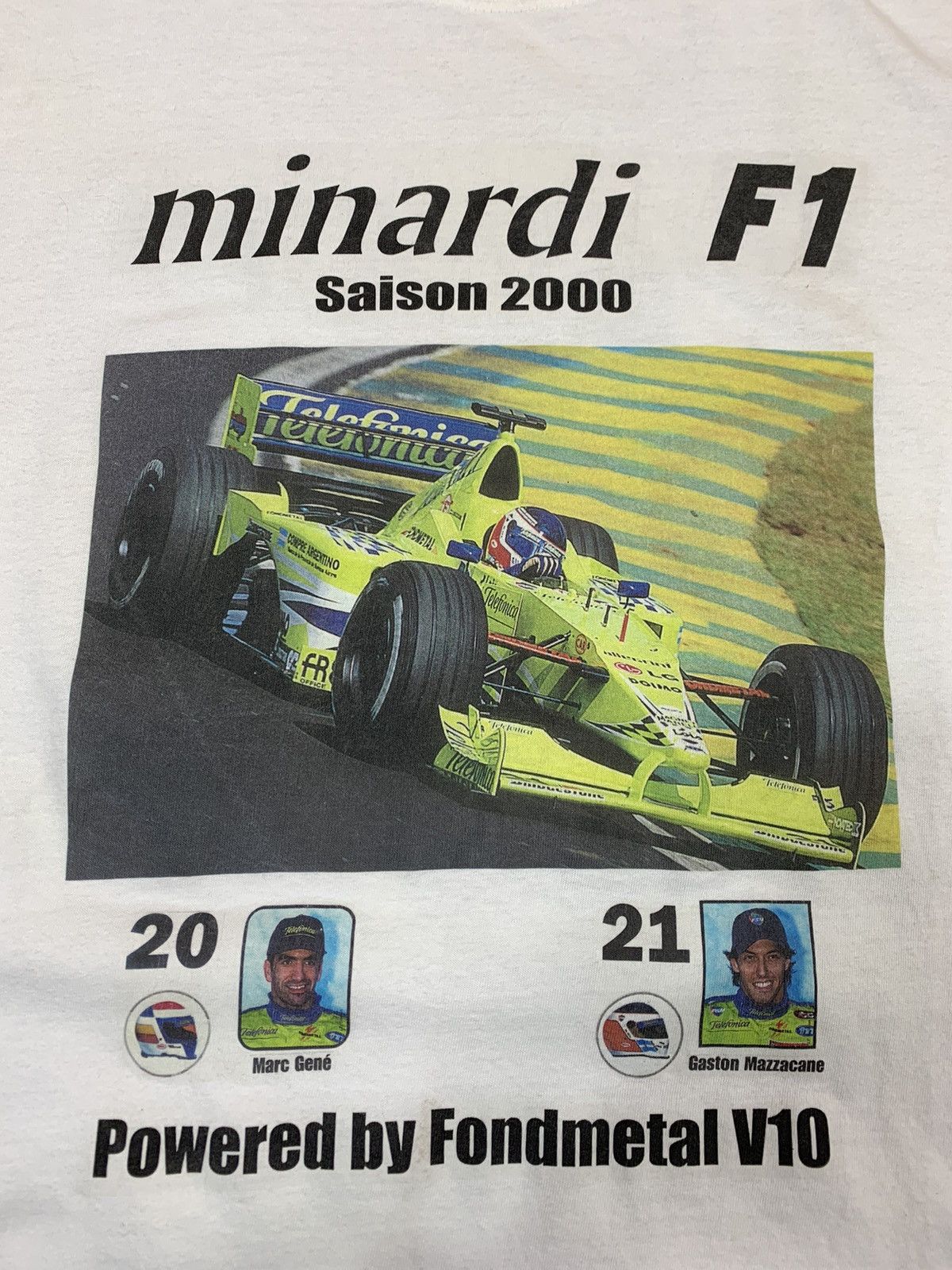 Formula 1 × Vintage Formula 1 Minardi F1 2000 t-shirt Size XXL Size US XXL / EU 58 / 5 - 8 Thumbnail