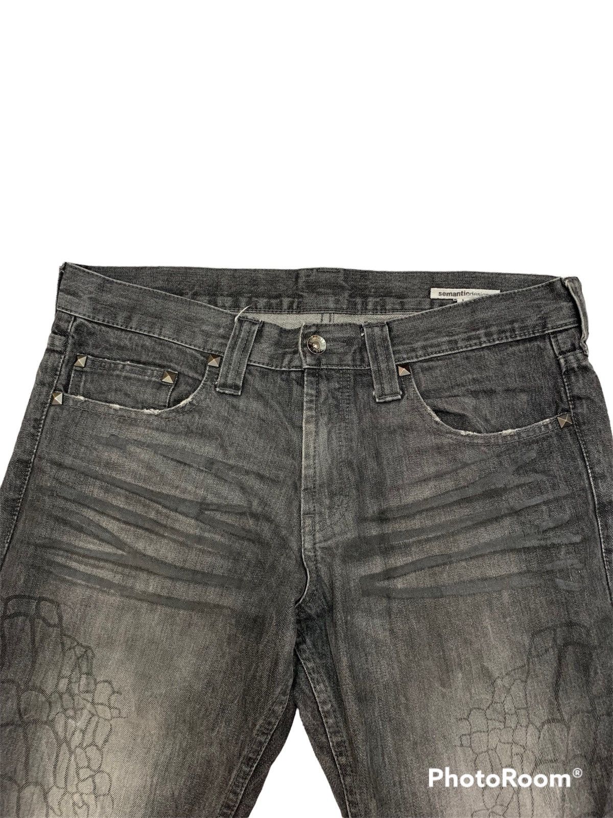 semanticdesign Semantic design denim pant spike Size US 35 - 5 Thumbnail