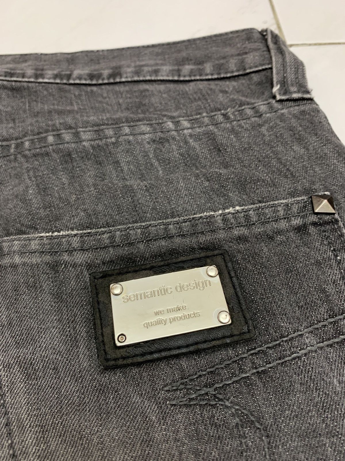 semanticdesign Semantic design denim pant spike Size US 35 - 10 Thumbnail