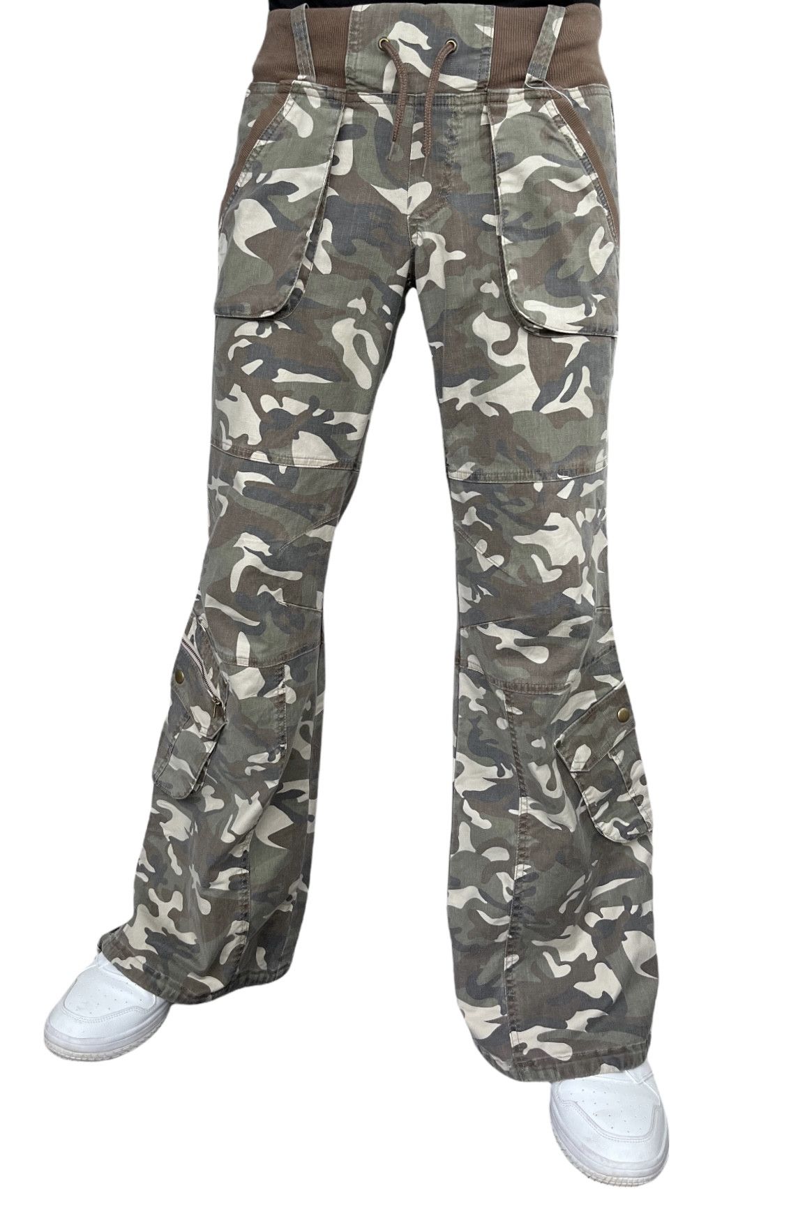 Tribal Streetwear FYE Stretch Multipocket Ultra Flare Pants GOA Style Size US 30 / EU 46 - 5 Thumbnail