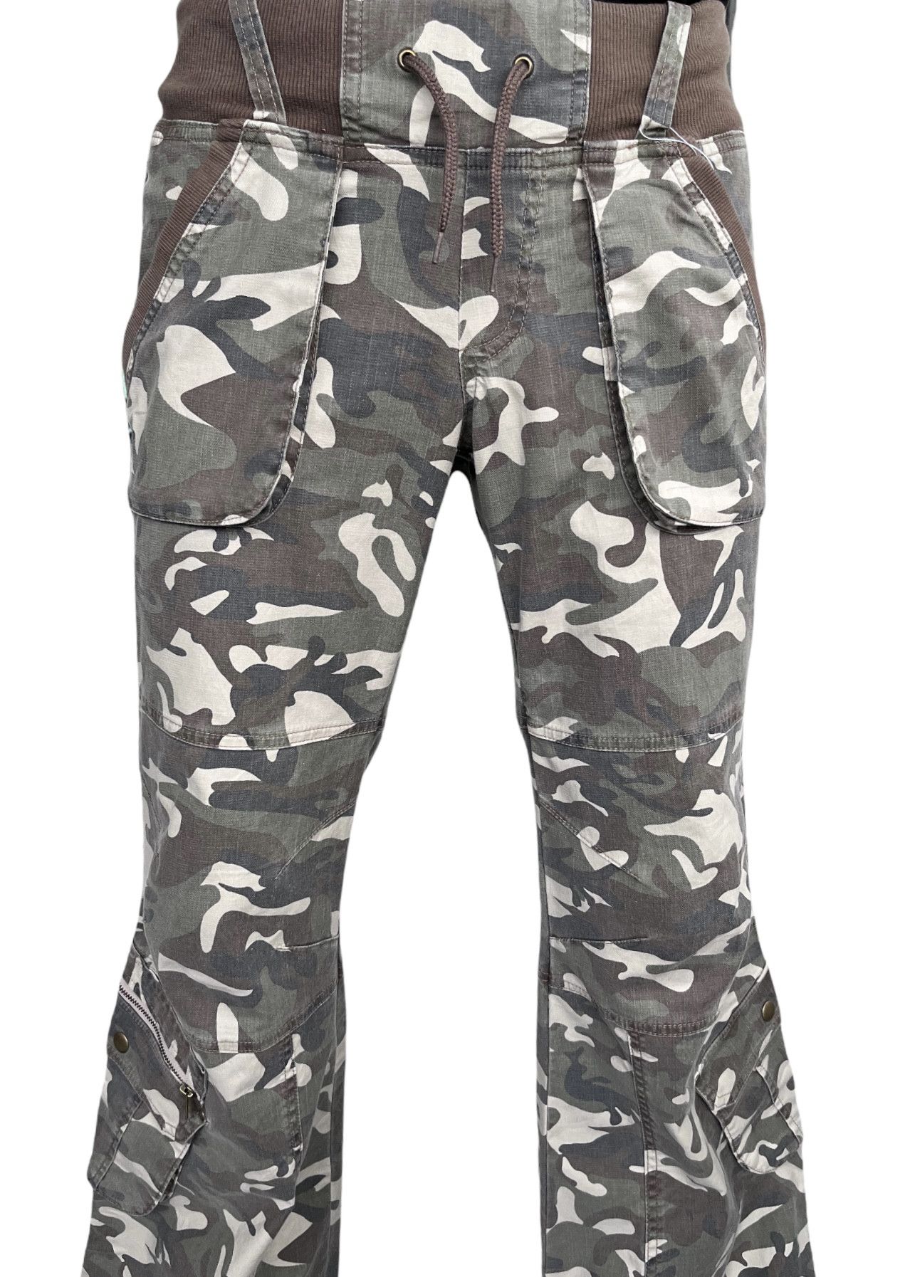 Tribal Streetwear FYE Stretch Multipocket Ultra Flare Pants GOA Style Size US 30 / EU 46 - 8 Thumbnail