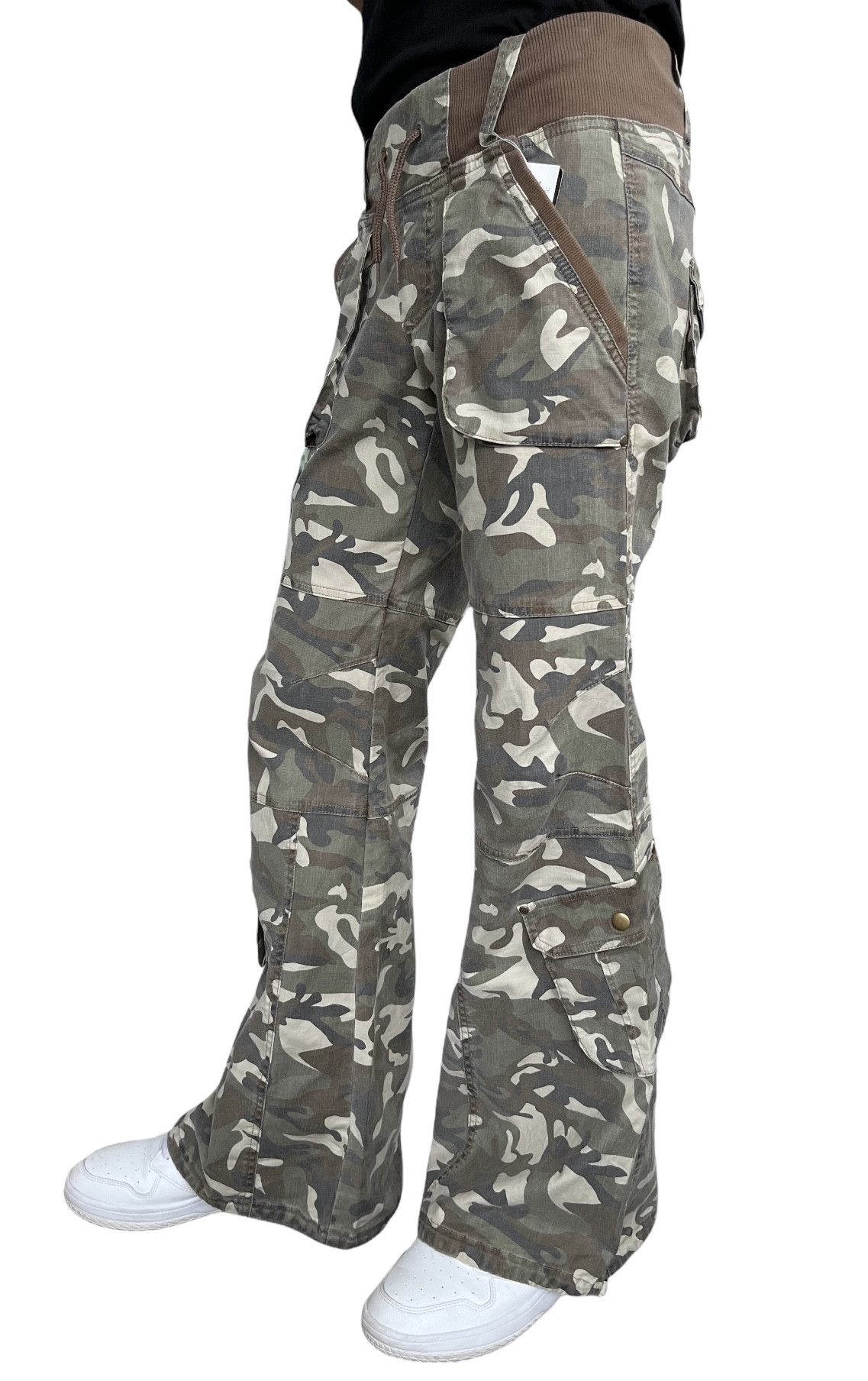 Tribal Streetwear FYE Stretch Multipocket Ultra Flare Pants GOA Style Size US 30 / EU 46 - 2 Thumbnail