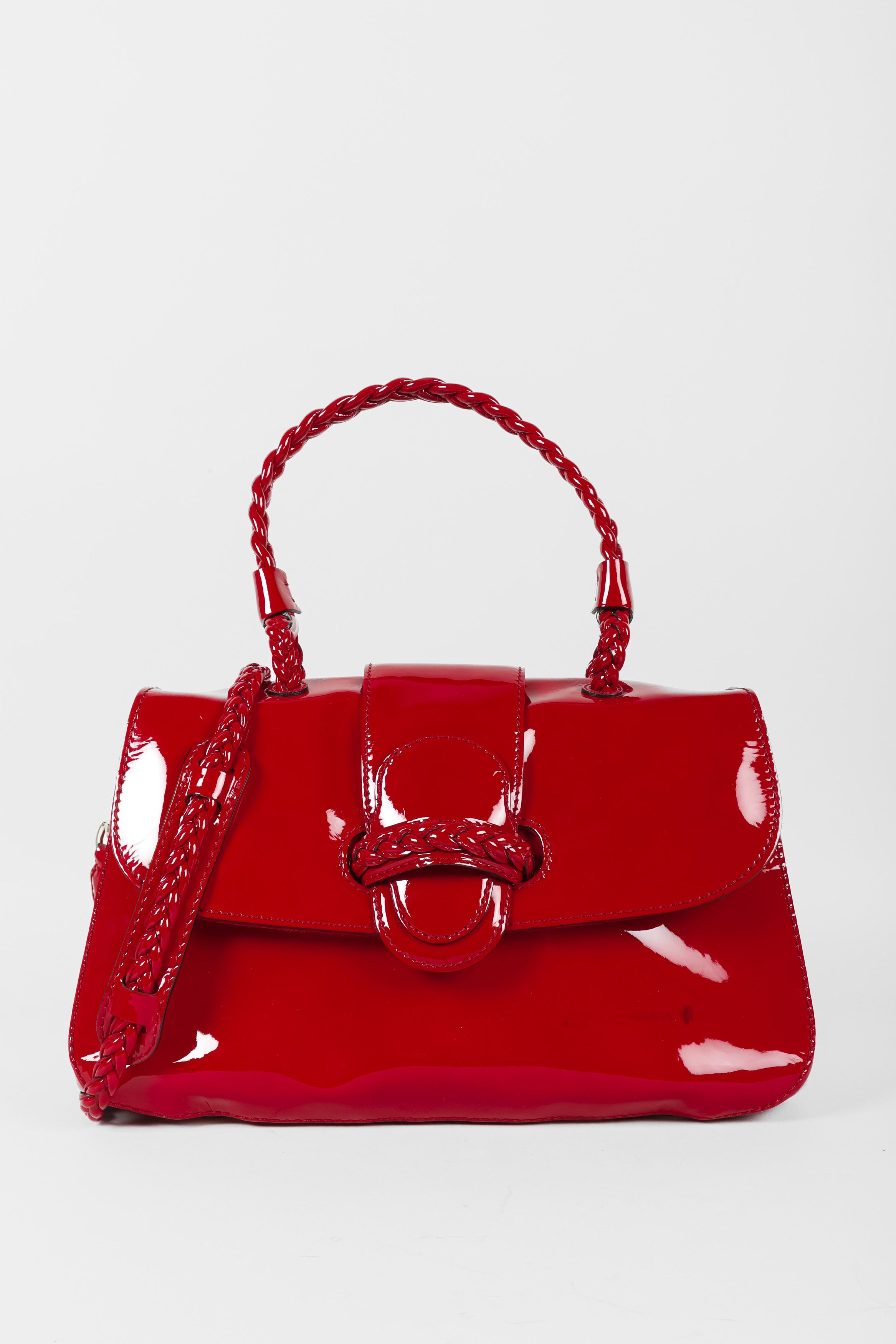 Valentino red patent bag hotsell
