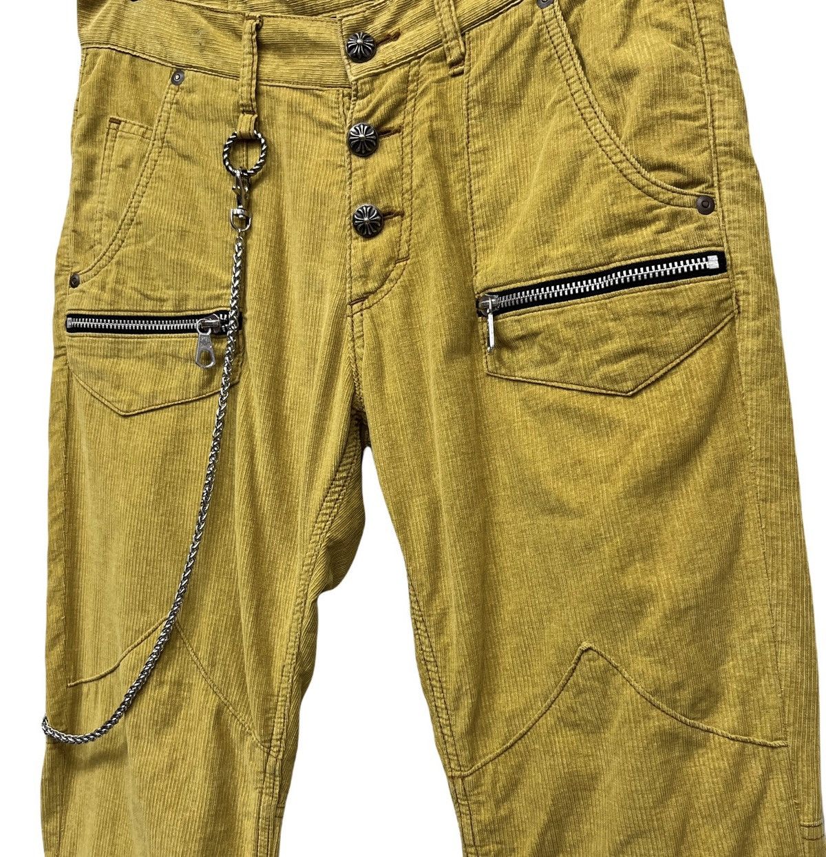 Japanese Brand BLUTENBLATT Light Corduroy Flare Chrome Heart Button Style Size US 30 / EU 46 - 5 Thumbnail