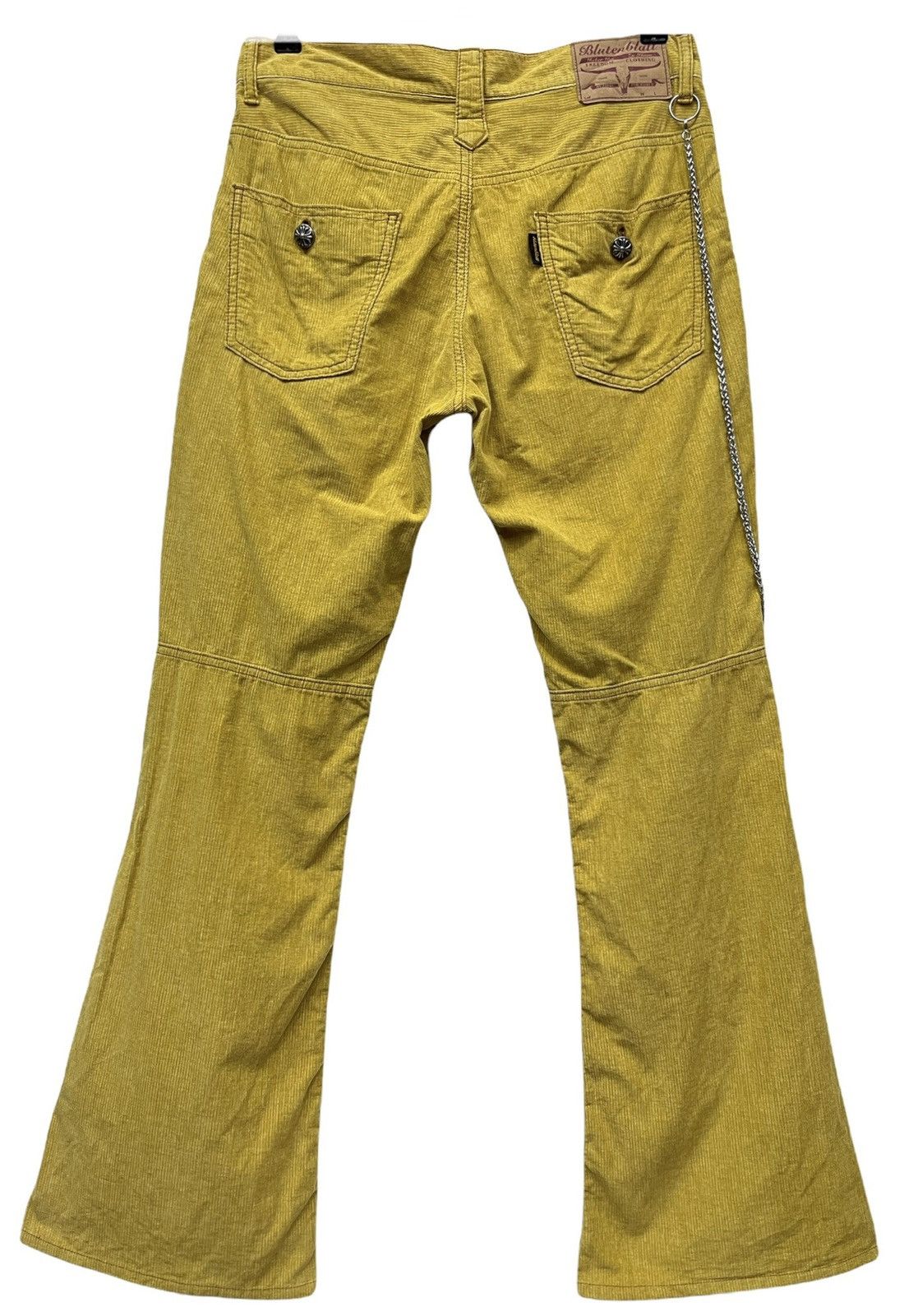 Japanese Brand BLUTENBLATT Light Corduroy Flare Chrome Heart Button Style Size US 30 / EU 46 - 8 Thumbnail