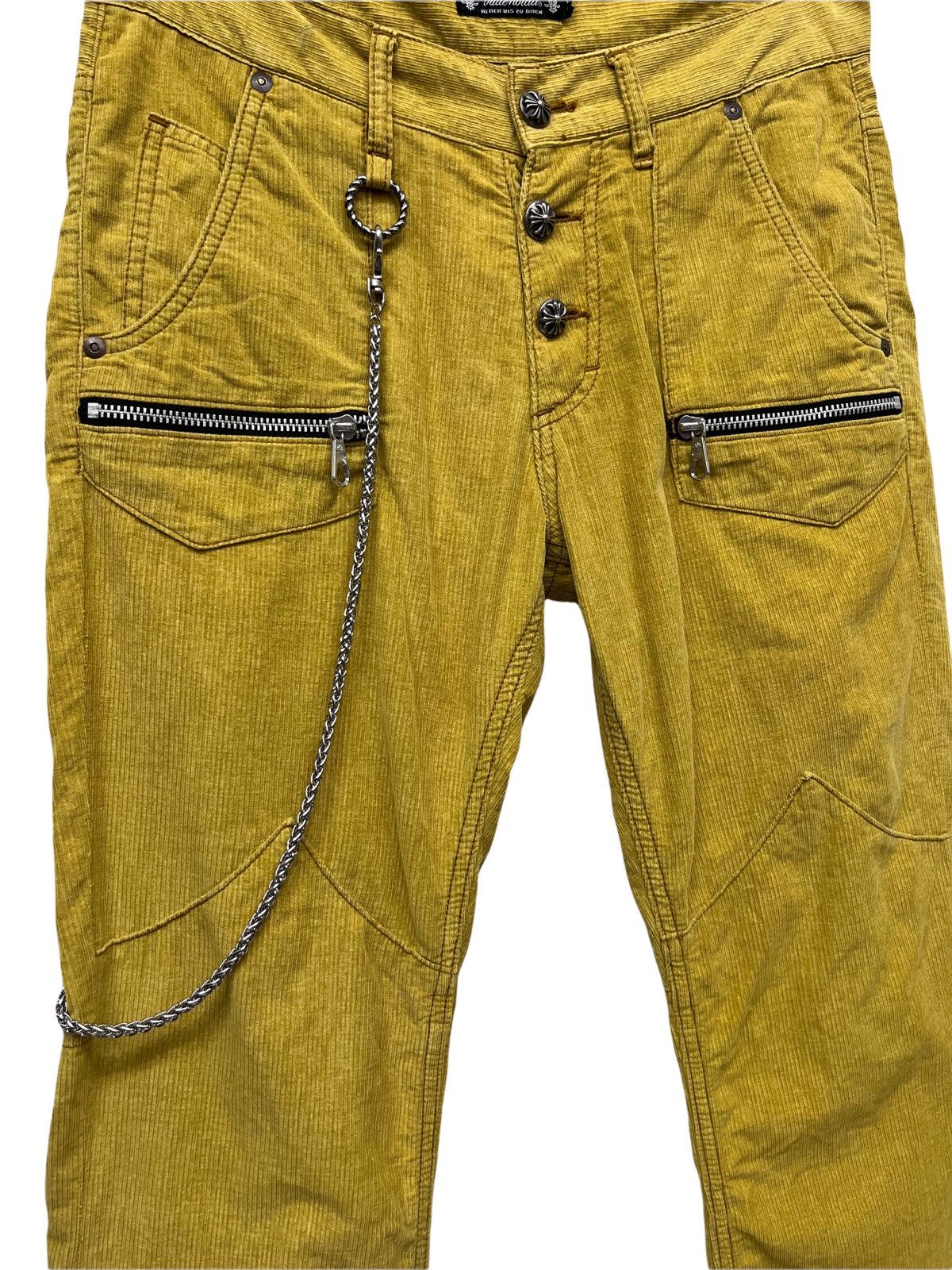 Japanese Brand BLUTENBLATT Light Corduroy Flare Chrome Heart Button Style Size US 30 / EU 46 - 6 Thumbnail
