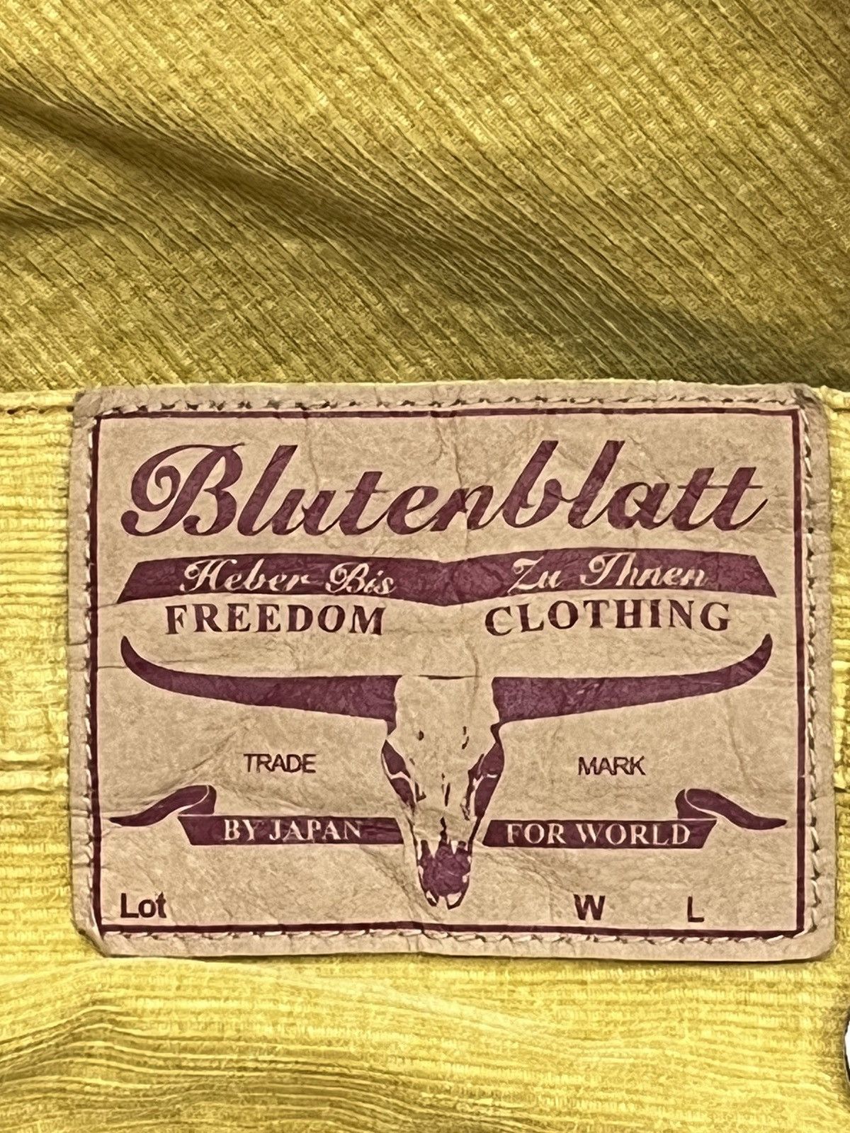 Japanese Brand BLUTENBLATT Light Corduroy Flare Chrome Heart Button Style Size US 30 / EU 46 - 10 Thumbnail