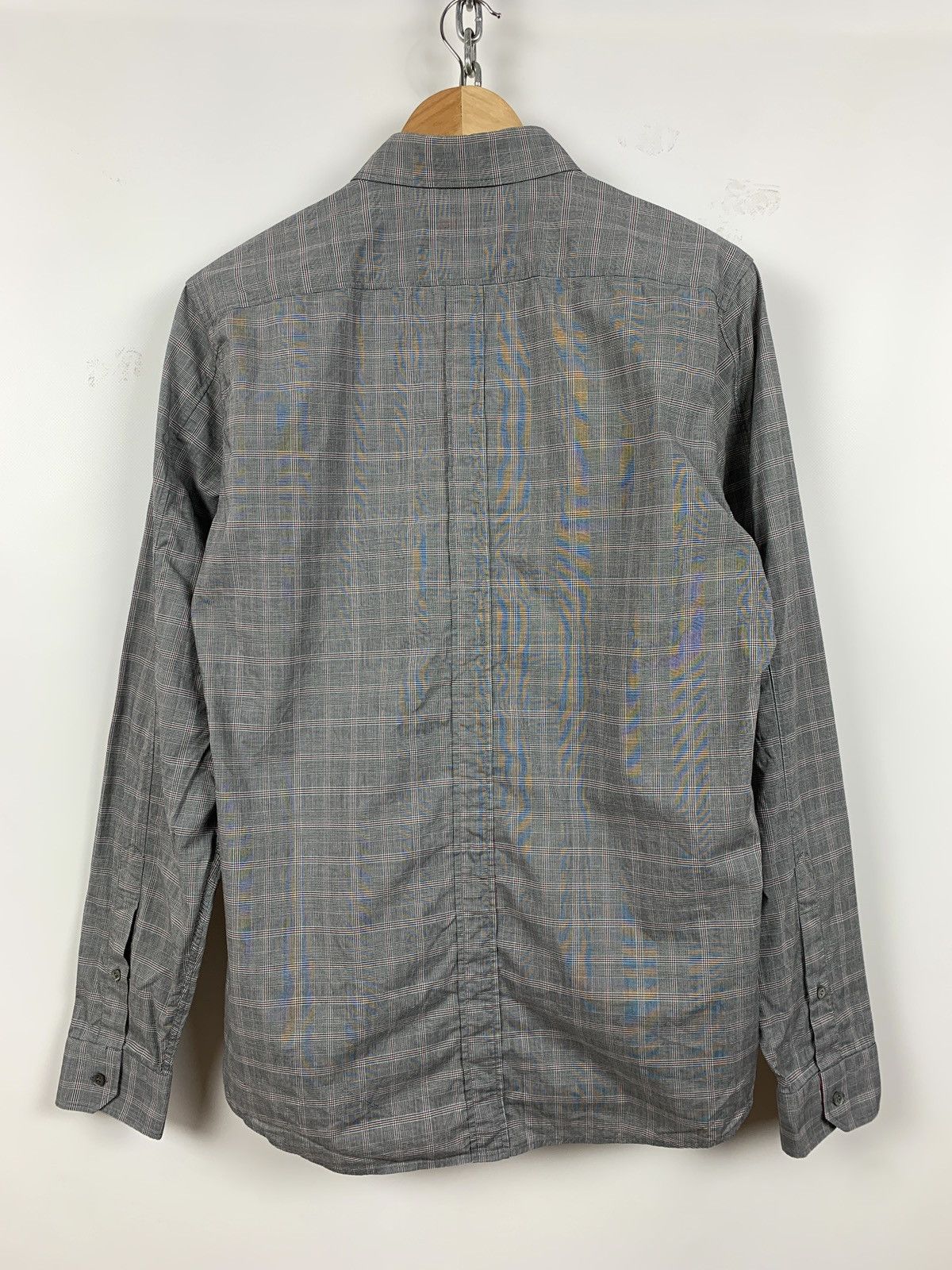Gucci Gucci Checkered Grey Long Sleeve Button Up Shirt Size US L / EU 52-54 / 3 - 3 Thumbnail
