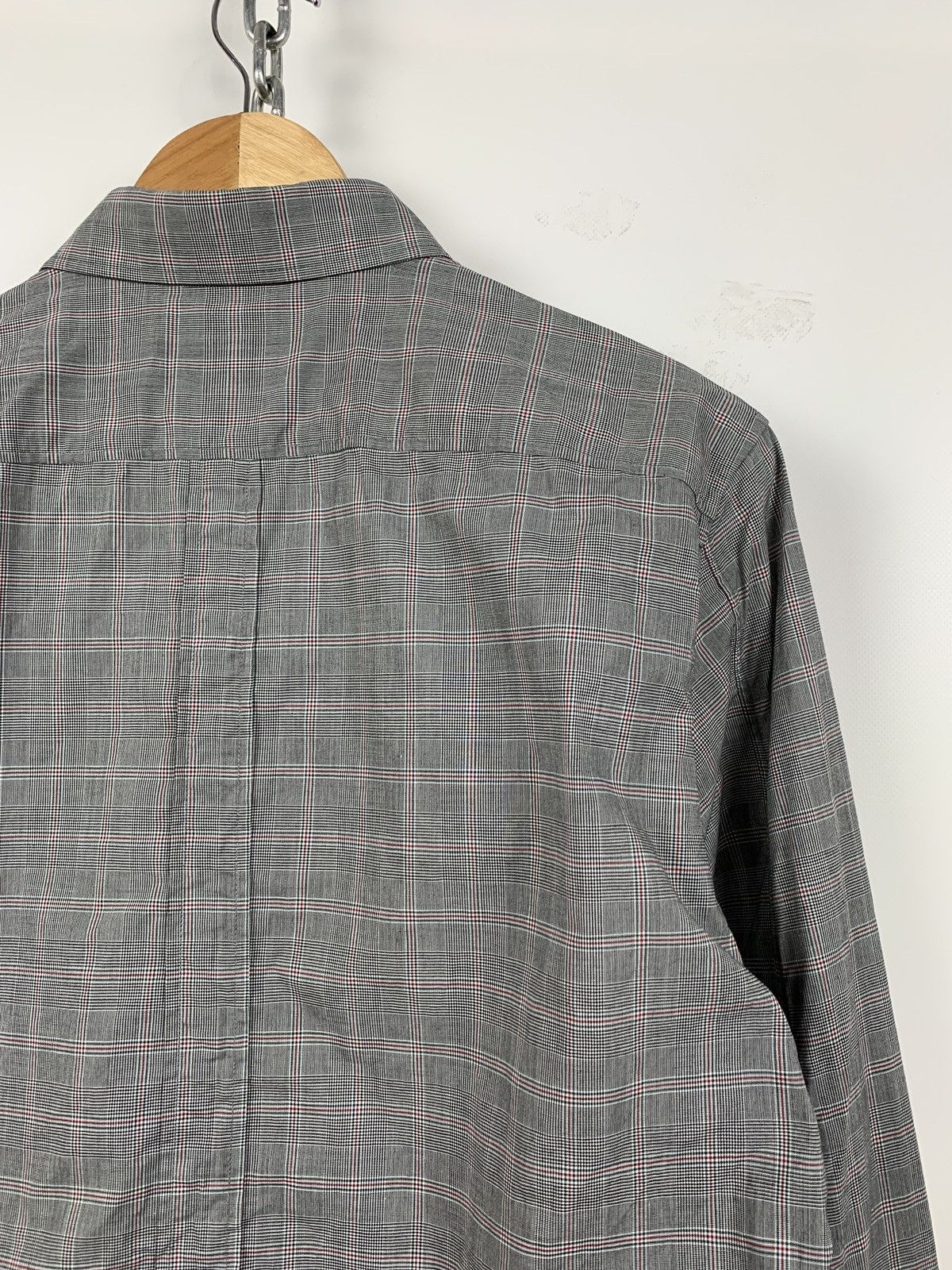 Gucci Gucci Checkered Grey Long Sleeve Button Up Shirt Size US L / EU 52-54 / 3 - 11 Thumbnail