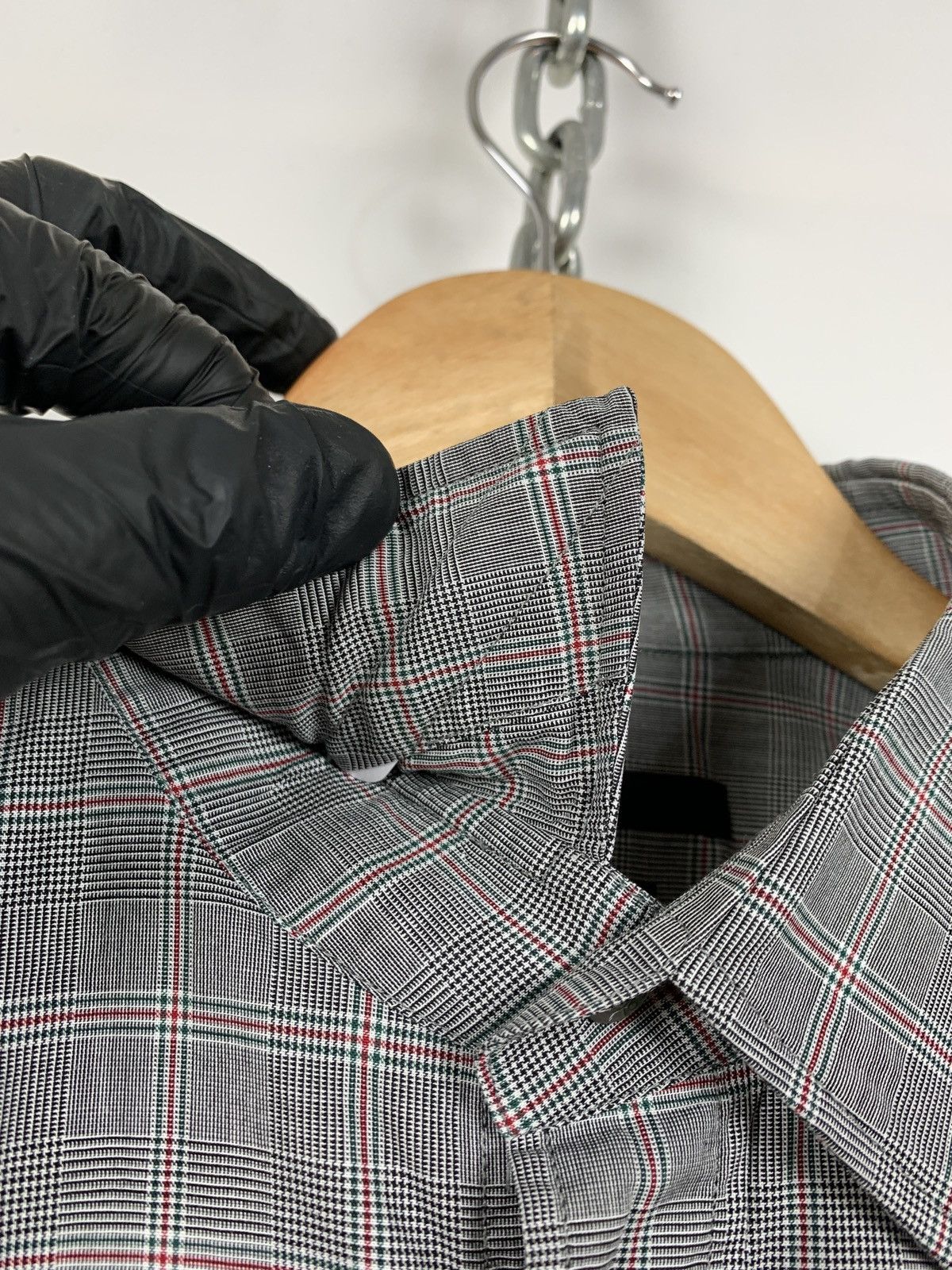 Gucci Gucci Checkered Grey Long Sleeve Button Up Shirt Size US L / EU 52-54 / 3 - 16 Thumbnail