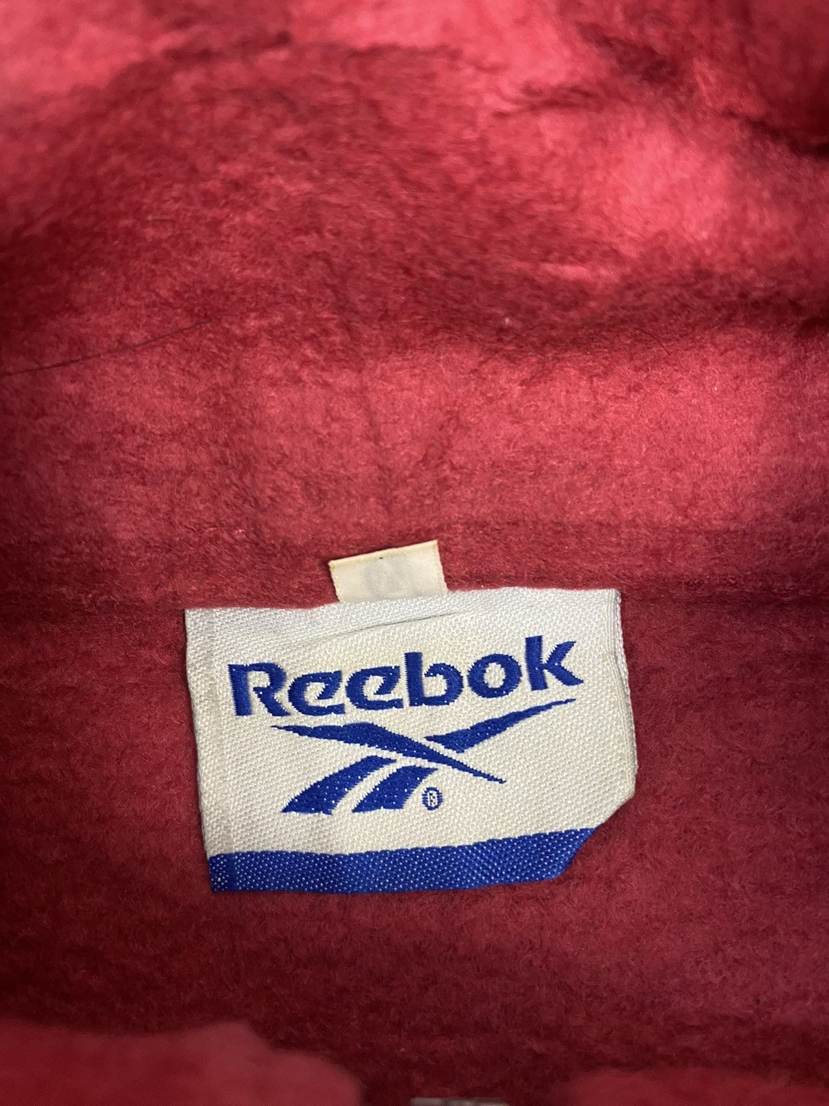Reebok Vintage 90s Reebok Center Logo Fleece Sweater Zip Up Jacket Size US M / EU 48-50 / 2 - 9 Thumbnail